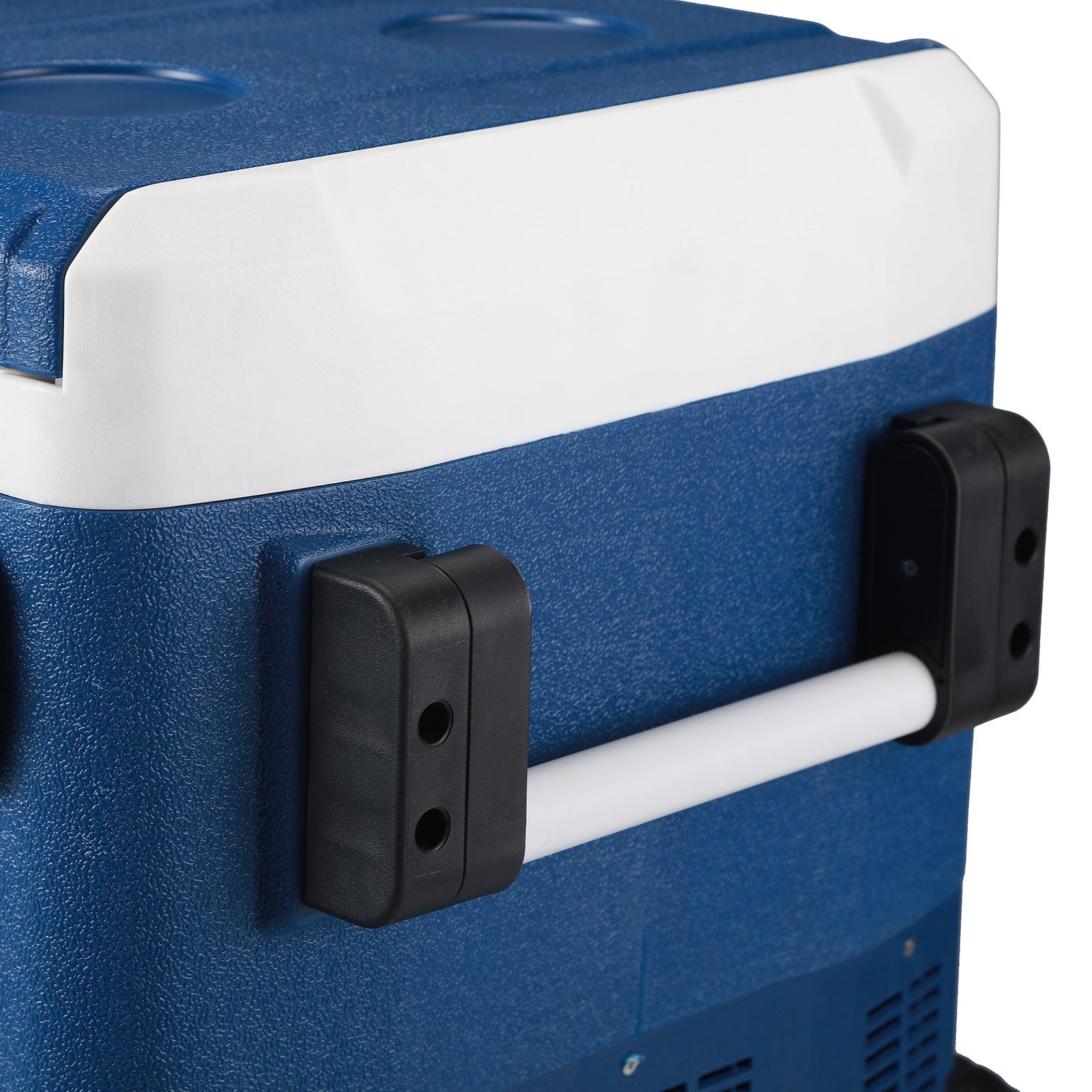 Compressor koelbox 58,1L - Koelen en vriezen - 12V en 230V - verrijdbaar - incl. 2x 1,2L thermosbekers