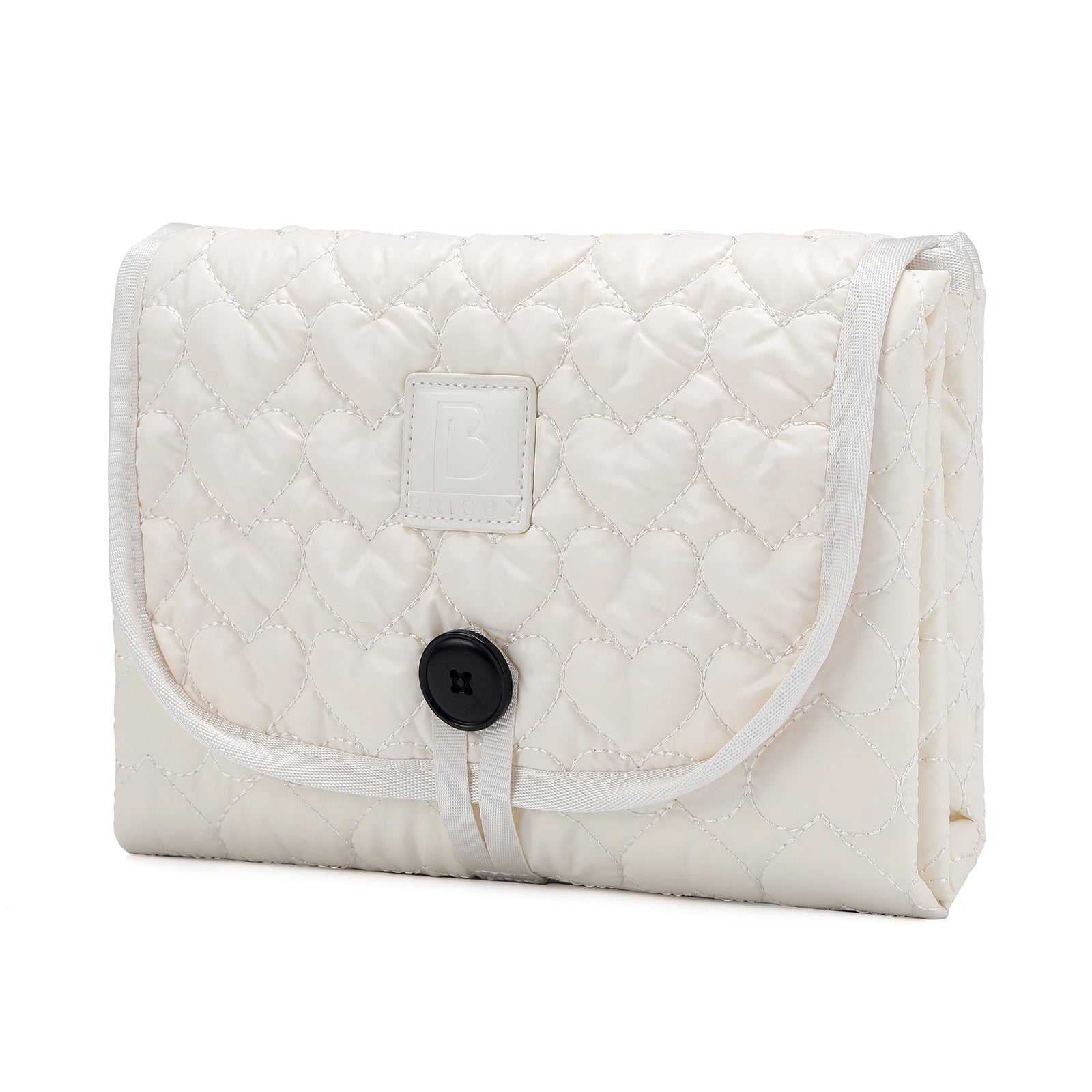 Florence diaper bag 17L cream - shoulder bag, changing bag - hard-wearing - incl. cool bag, changing mat and stroller hooks - nylon
