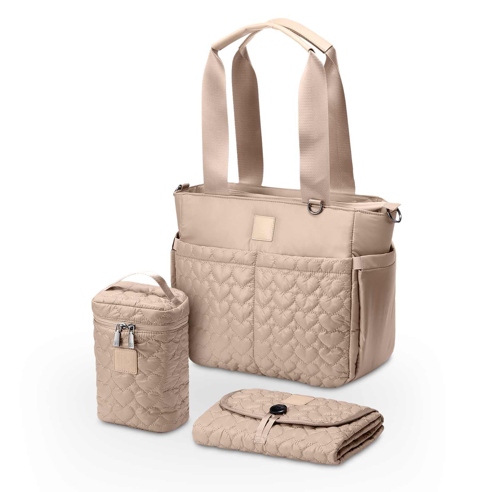 Brisby Luiertas Florence 17L champagne - incl. koeltas, verschoonmat en haken