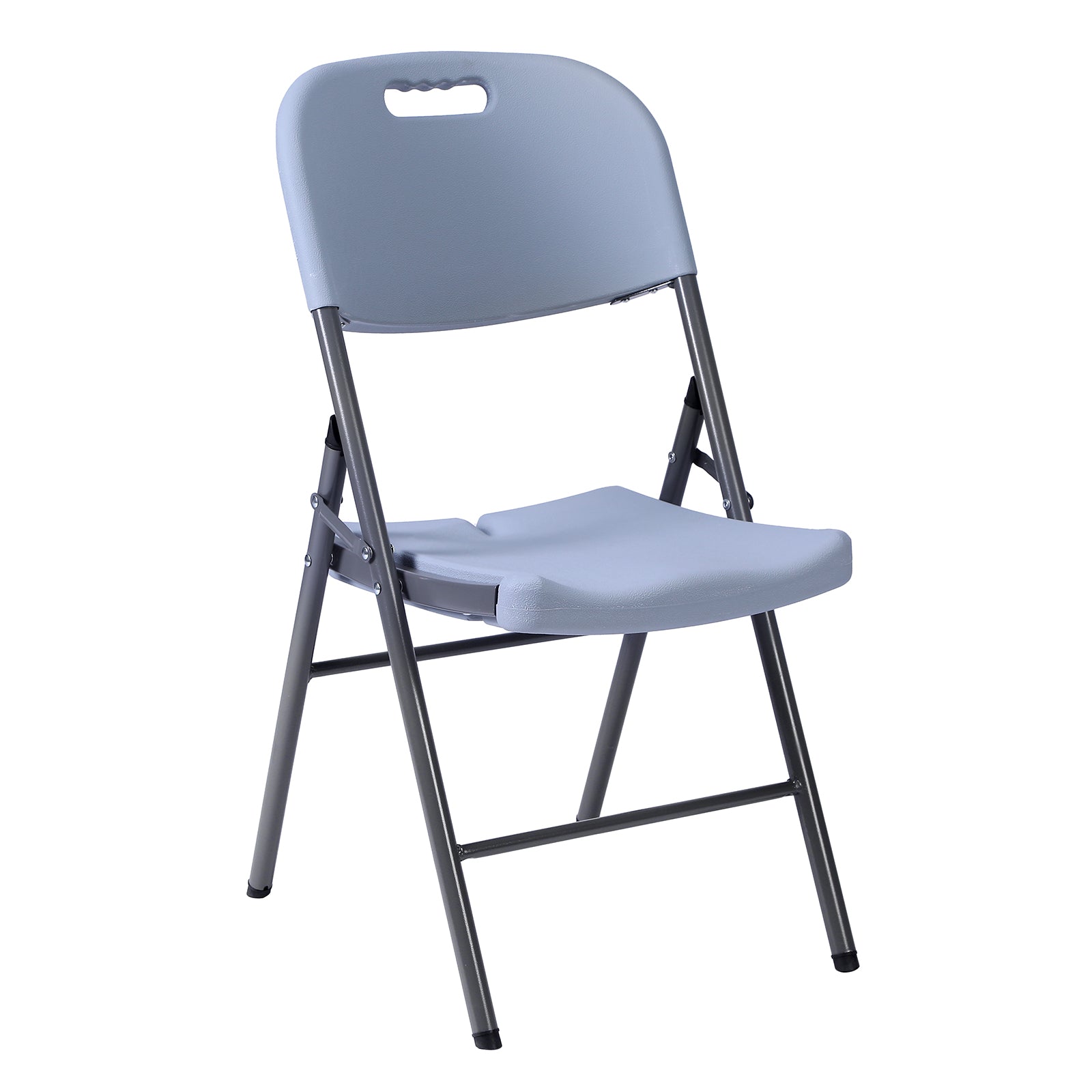Bardi 4 Delige Klapstoelenset – Vouwstoelenset Zware Kwaliteit, Weersbestending 47 x 54 x 87 cm. – GRIJS