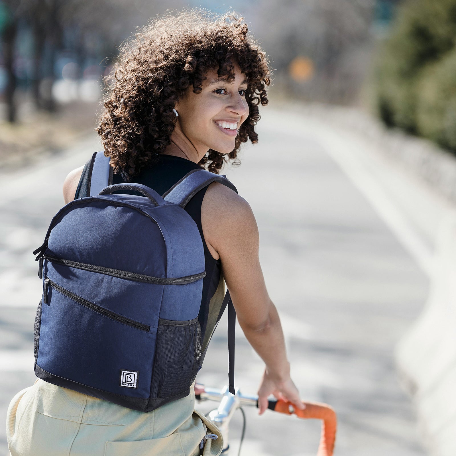 Brisby Koeltas 25L blauw - rugzak - 4-laags geïsoleerd - waterafstotend - incl. 2 gratis koelelementen en bieropener