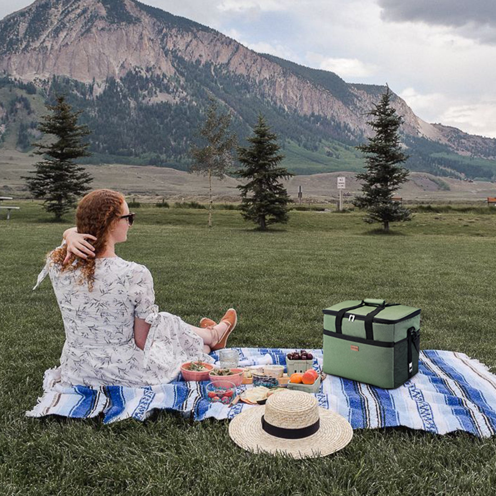 Packaway Koeltas 40L groen - incl. 6 koelelementen, draagband