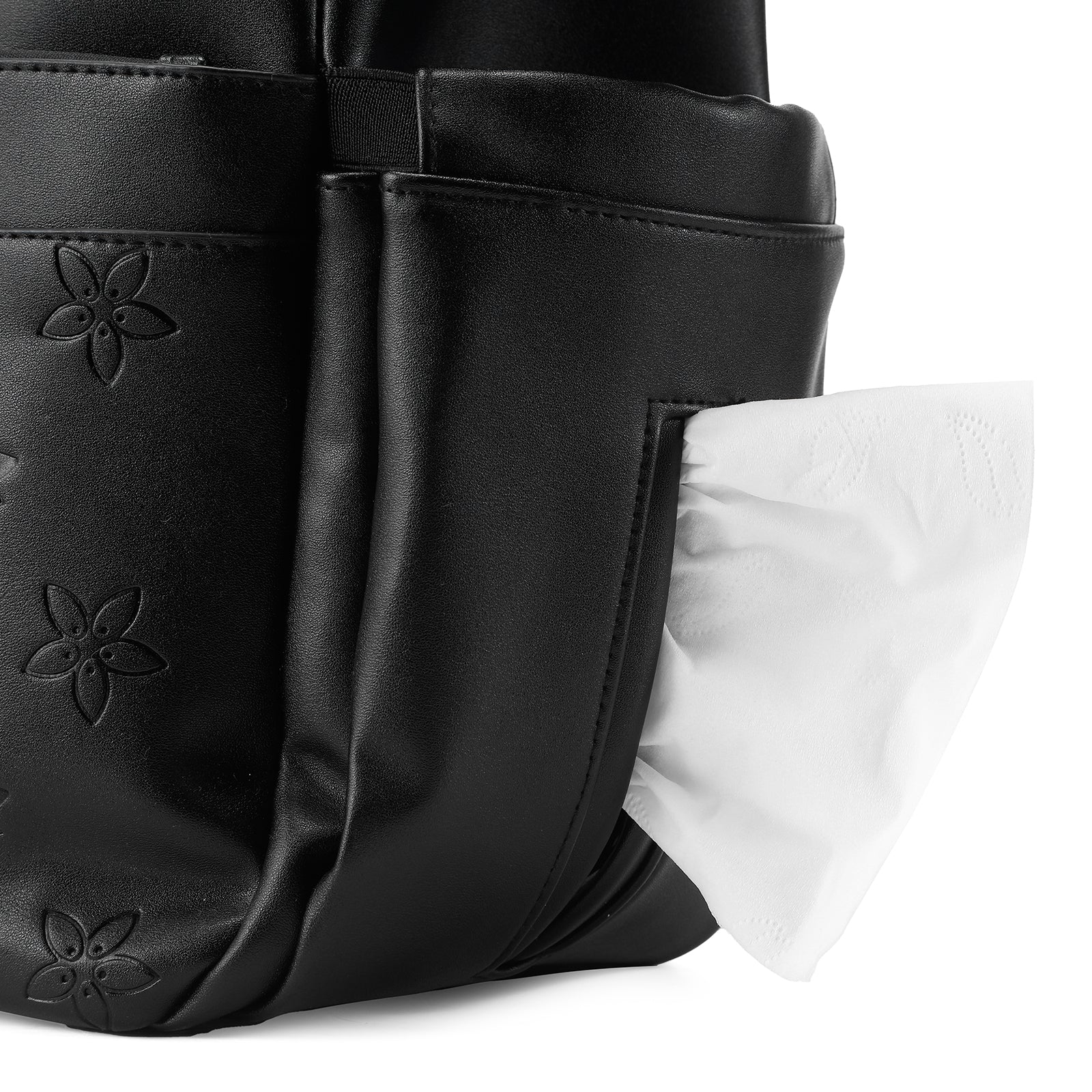 Venezia weekend bag black - shoulder bag - travel bag - hand luggage - wear-resistant - incl. hanging hooks - PU leather