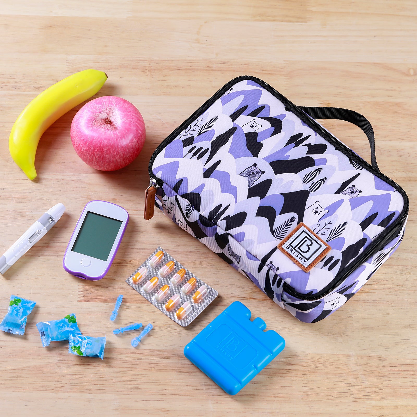 Cooler bag 2.5L bear - 4-layer insulated - free cooling element