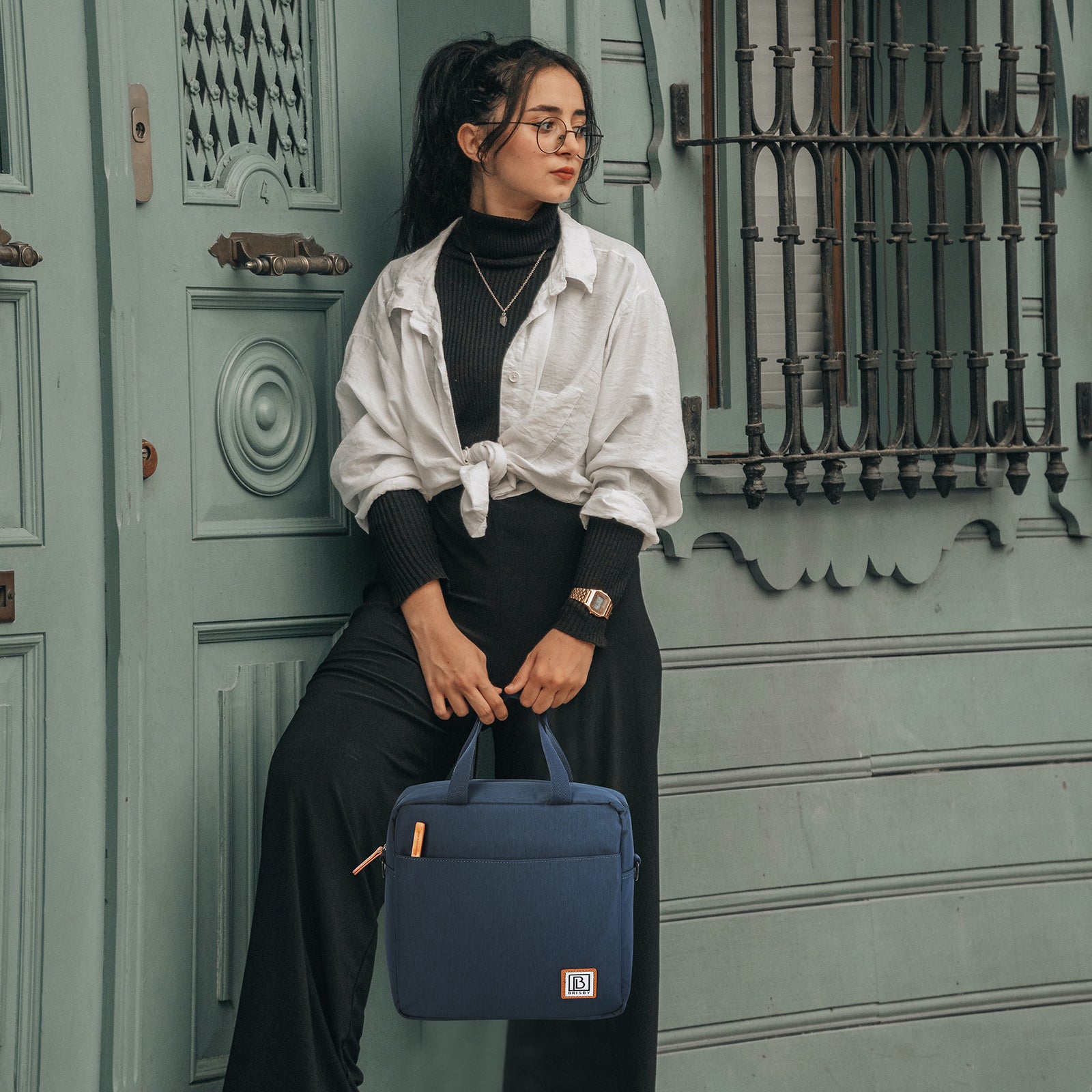 Koeltas 7L blauw - Lunchtas - 4-laags geïsoleerd - 2 gratis koelelementen - incl. schouderband
