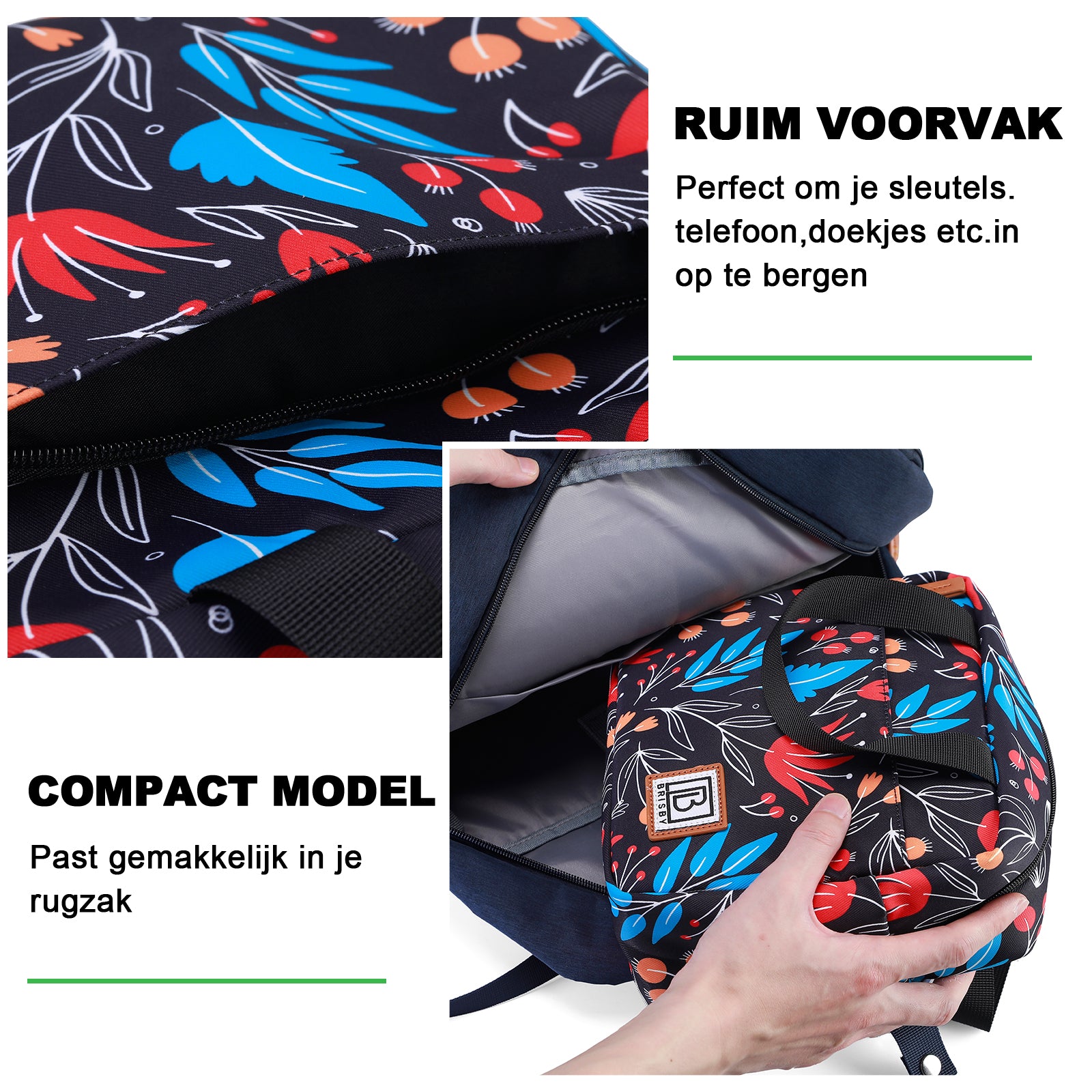 Cooler bag 4L night flower - 4-layer insulated - free cooling element