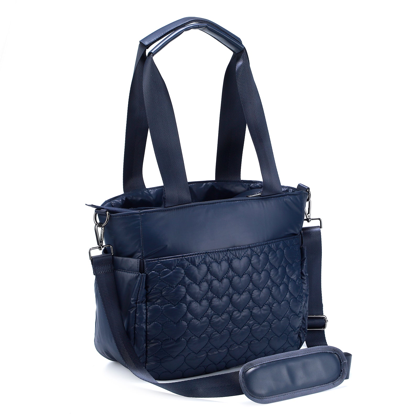 Florence diaper bag 17L blue - shoulder bag, changing bag - hard-wearing - incl. cool bag, changing mat and stroller hooks - nylon