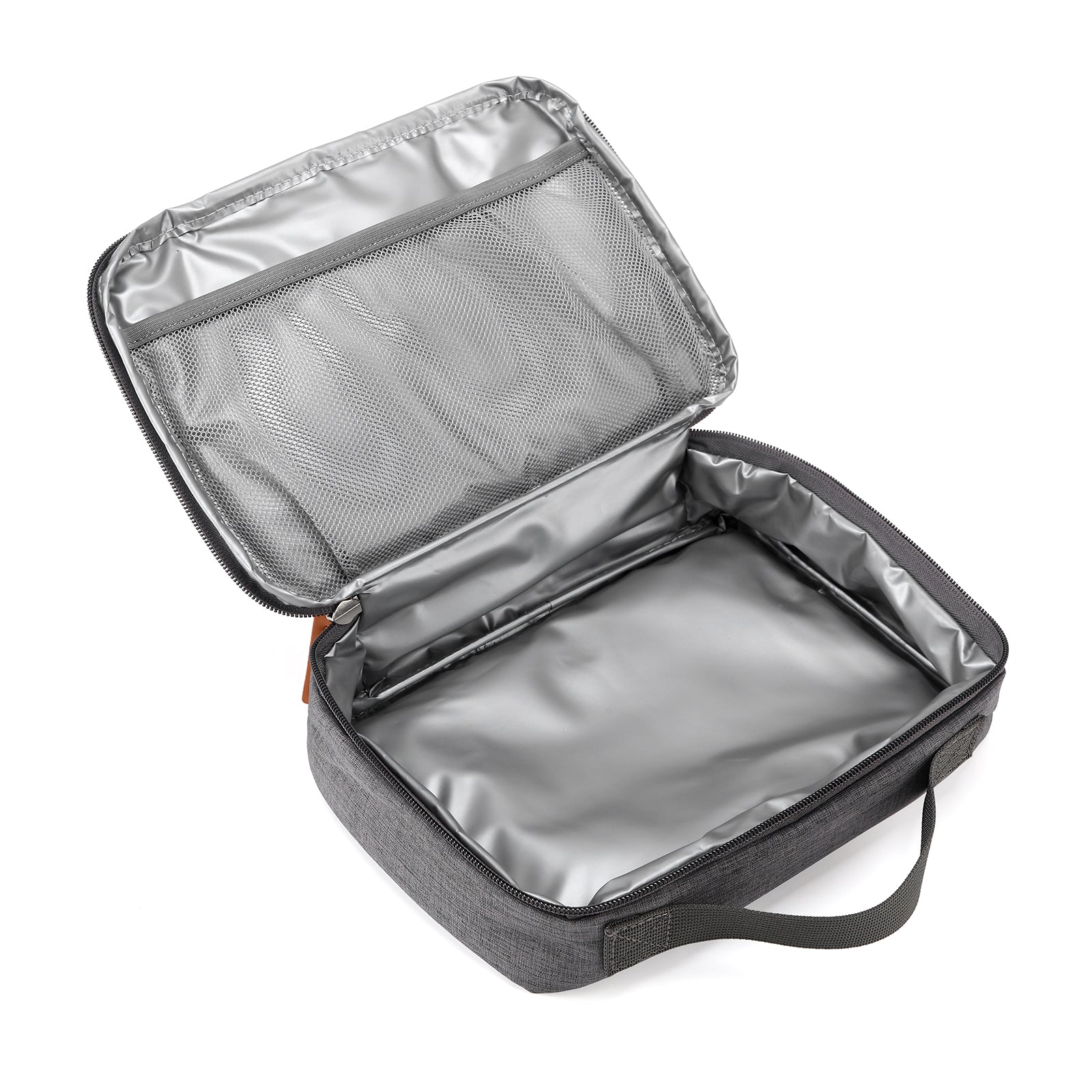 Brisby Koeltas & Lunchtas 2,5 Liter voor Kinderen - Inclusief Koelelement & Naamkaartje - Donkergrijs