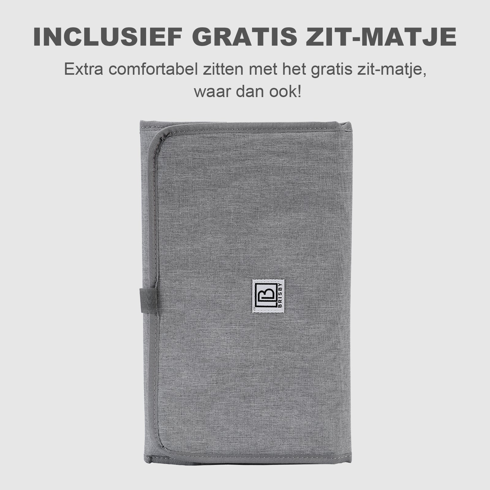 Brisby Rugtas unisex LTO lichtgrijs - waterafstotend - laptopvak - handbagage