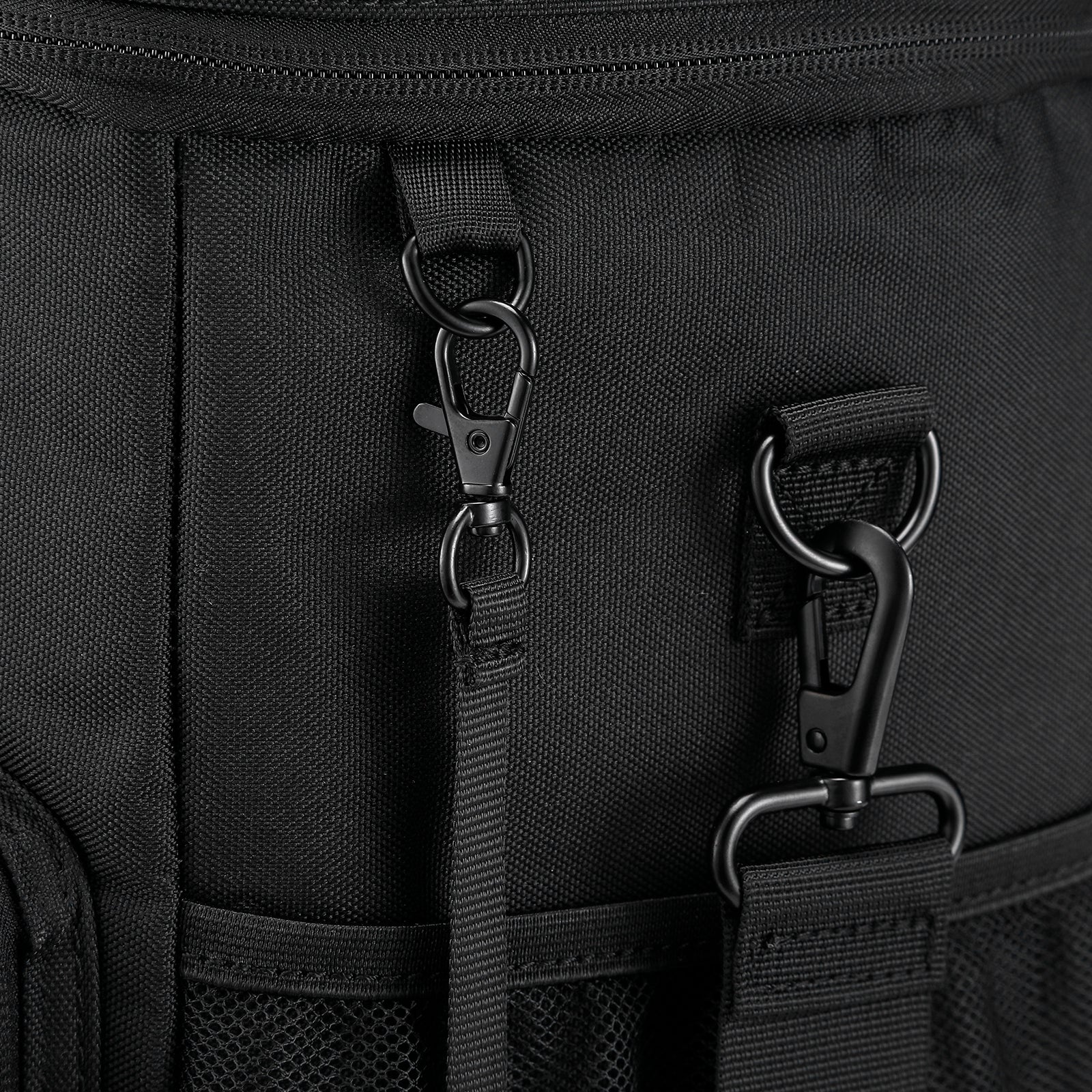 Cooler bag 40L black with gray interior - Lunch bag - 4-layer insulated - 6 free cooling elements - incl. shoulder strap