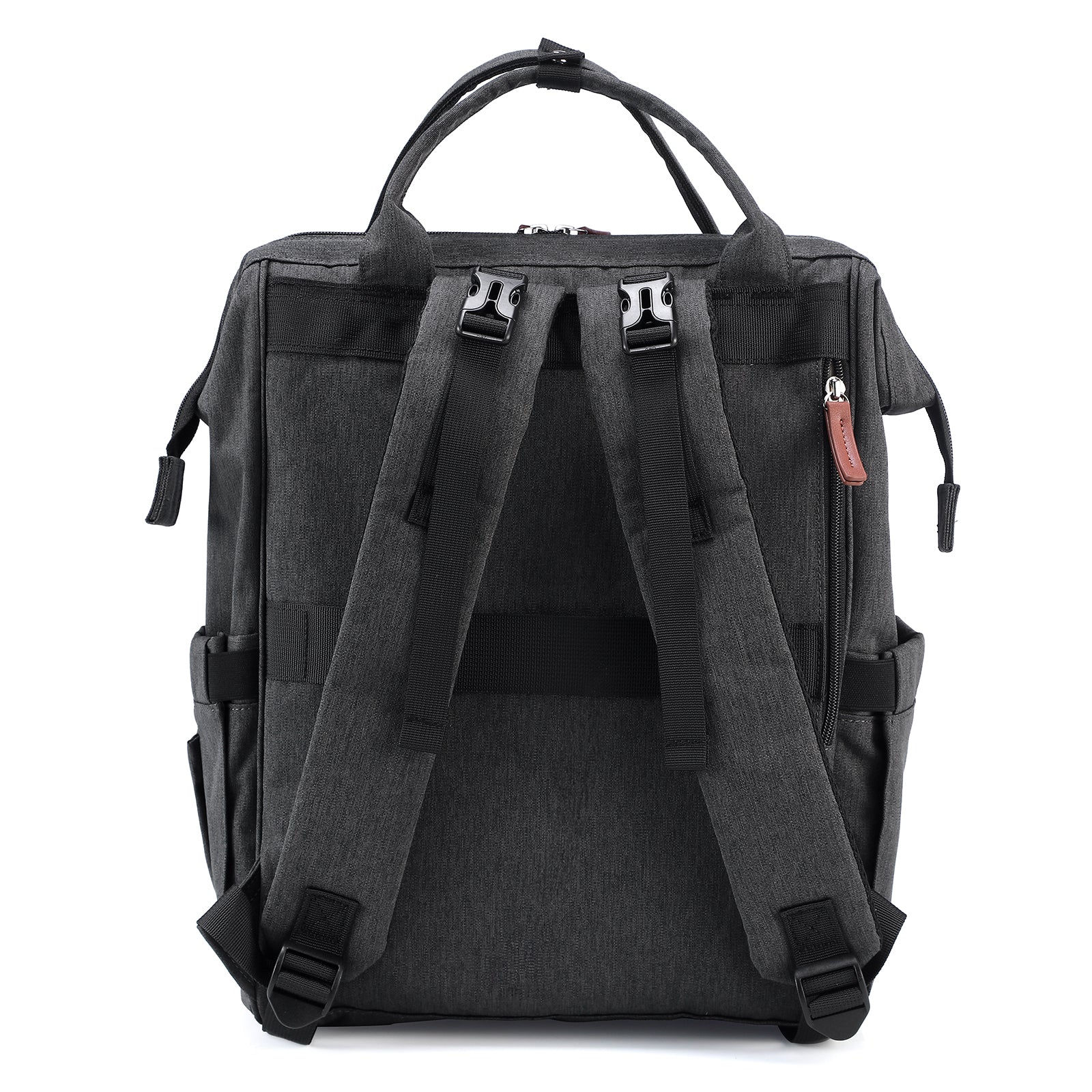 Stayopen diaper bag dark gray - nursing bag - stay-open frame - USB charging function - incl. buggy mounting and changing mat