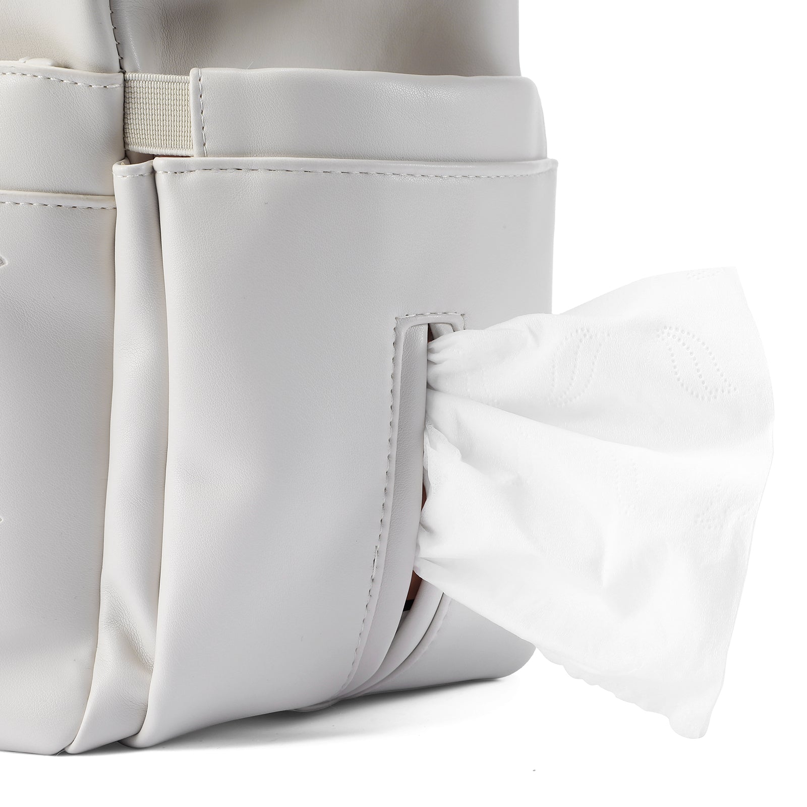 Venezia weekend bag white - shoulder bag - travel bag - hand luggage - hard-wearing - incl. hanging hooks - PU leather