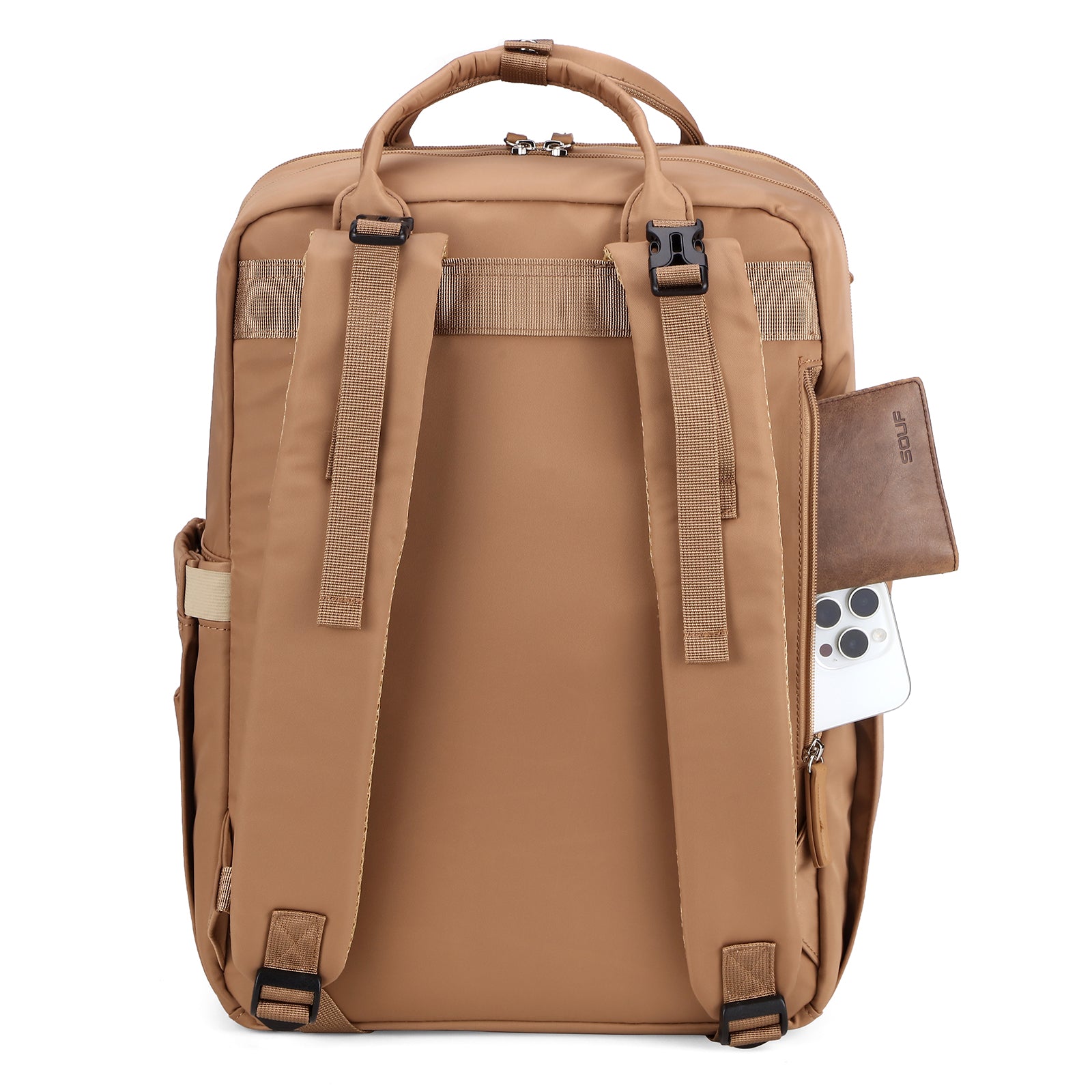 Brisby slijtvaste Luiertas – verzorgingstas – met buggymontage - True Terracotta