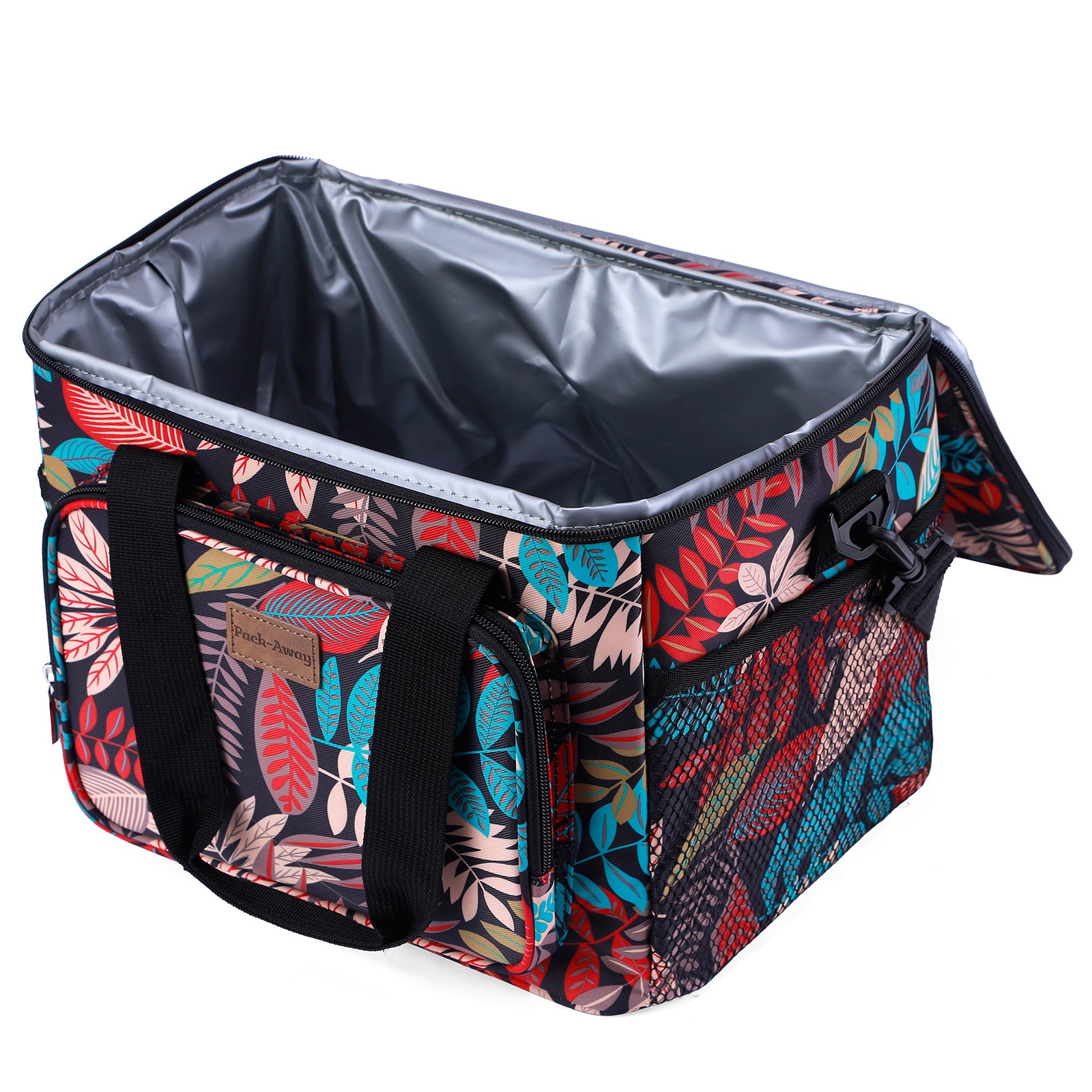 Cooler bag 15L jungle - lunch bag - 4-layer insulated - foldable - incl. 2 free cooling elements and carrying strap