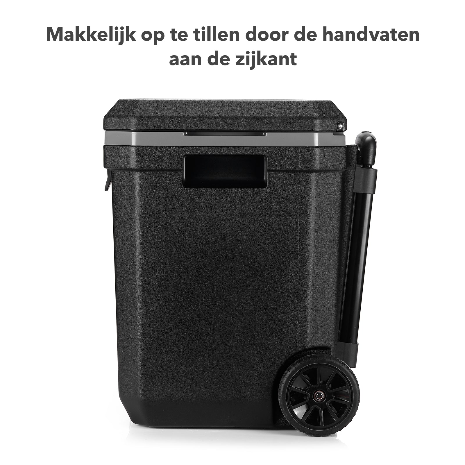 Koelbox trolley 40 zwart - Telescopisch handvat - incl. 4 koelelementen