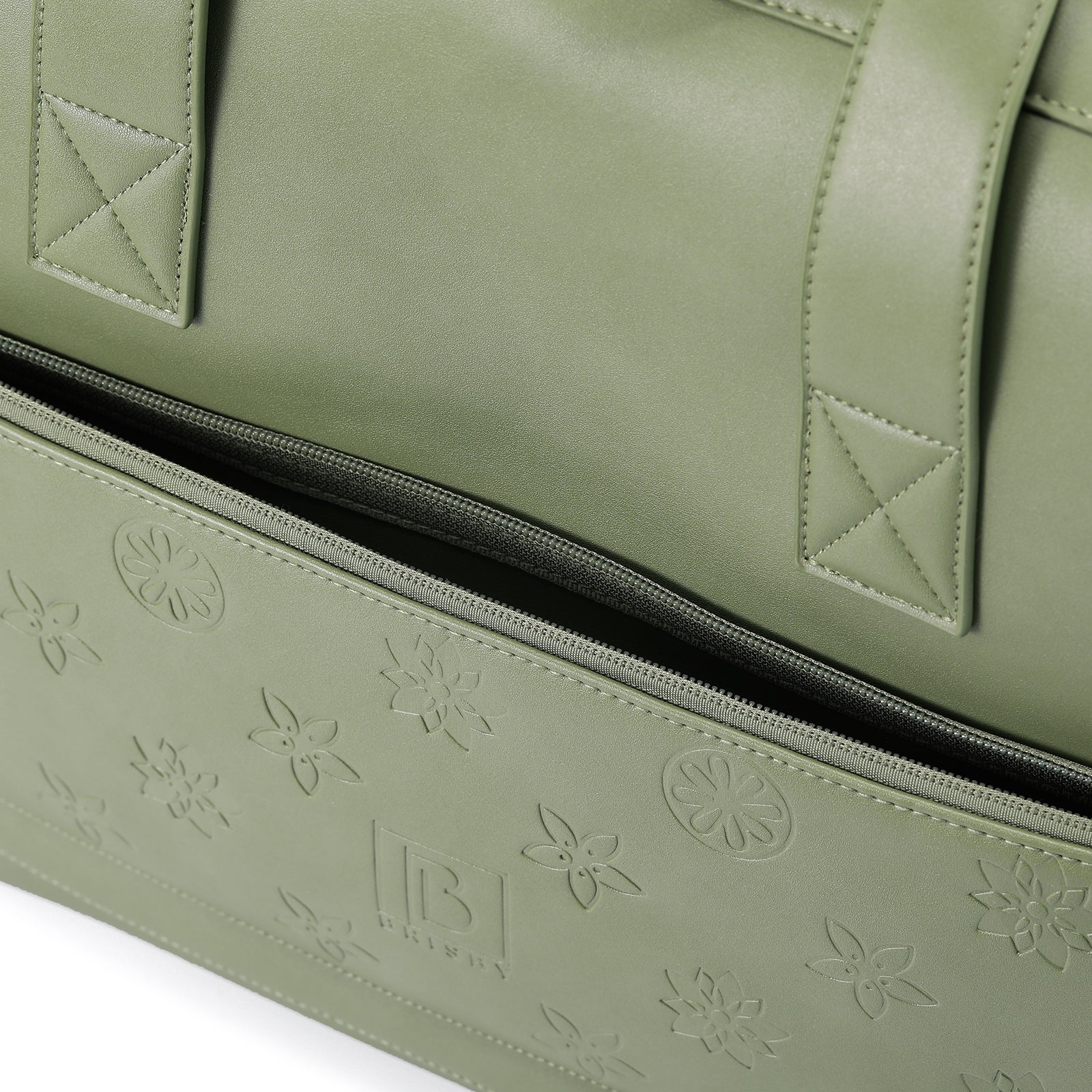 Venezia weekend bag green - shoulder bag - travel bag - hand luggage - hard-wearing - incl. hanging hooks - PU leather