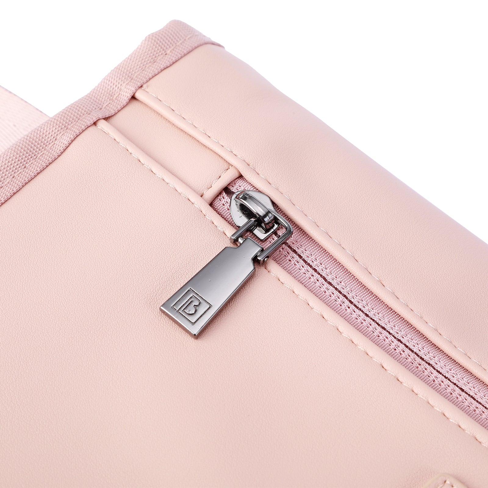 Venezia diaper bag and backpack pink - nursing bag - hard-wearing - incl. buggy/pram hooks, changing mat and cool bag - PU leather