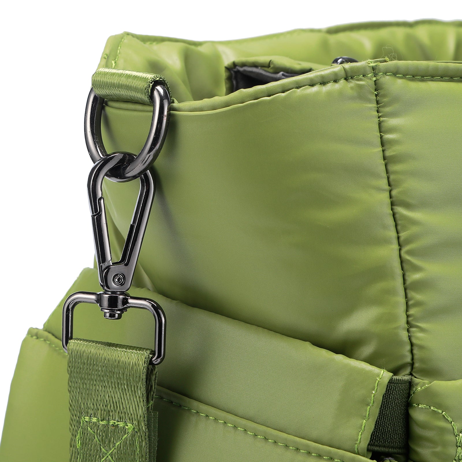 Florence diaper bag 17L green - shoulder bag, care bag - hard-wearing - incl. cool bag, changing mat and stroller hooks - nylon