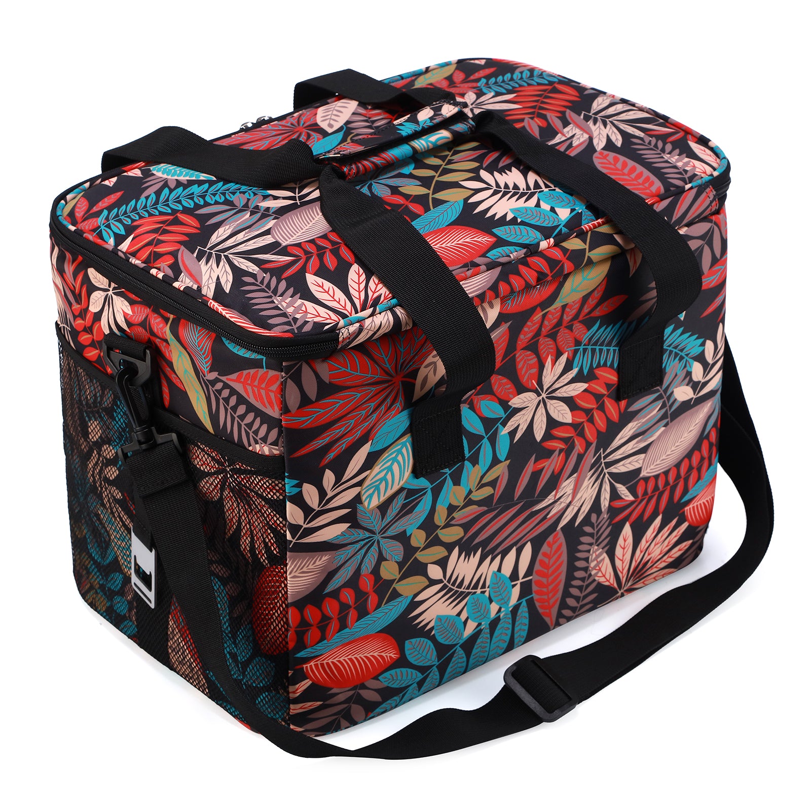 Cooler bag 30L jungle - lunch bag - foldable - 4-layer insulated - incl. 4 free cooling elements and carrying strap