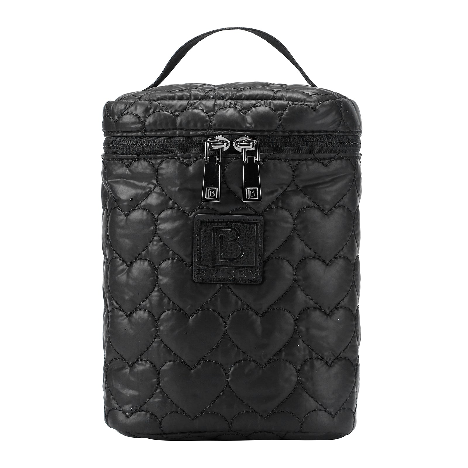 Florence diaper bag 17L black - shoulder bag, care bag - hard-wearing - incl. cool bag, changing mat and stroller hooks - nylon