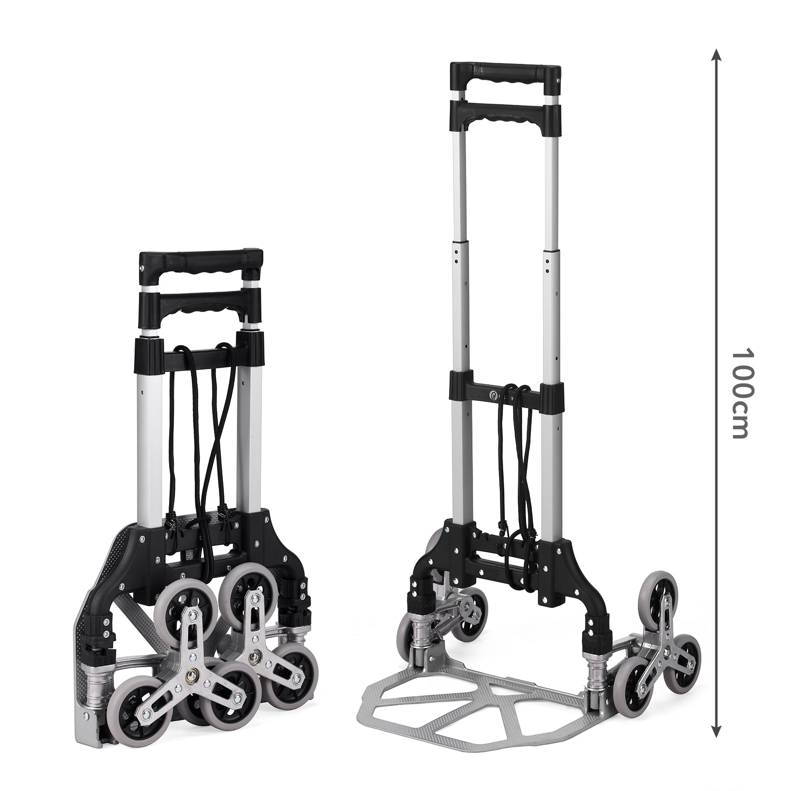 Packaway Steekwagen 70 kg - opvouwbaar - trapwielen - telescopisch handvat - aluminium