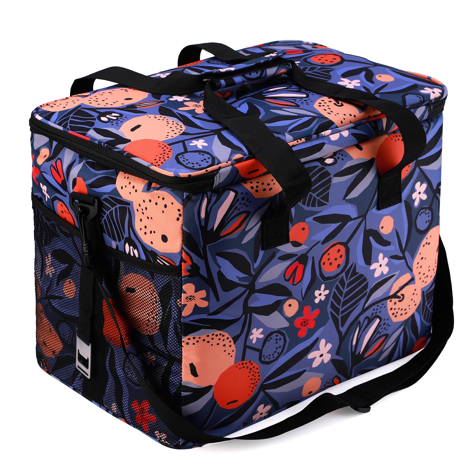 Cooler bag 40L valencia - lunch bag - foldable - 4-layer insulated - incl. 6 free cooling elements and carrying strap