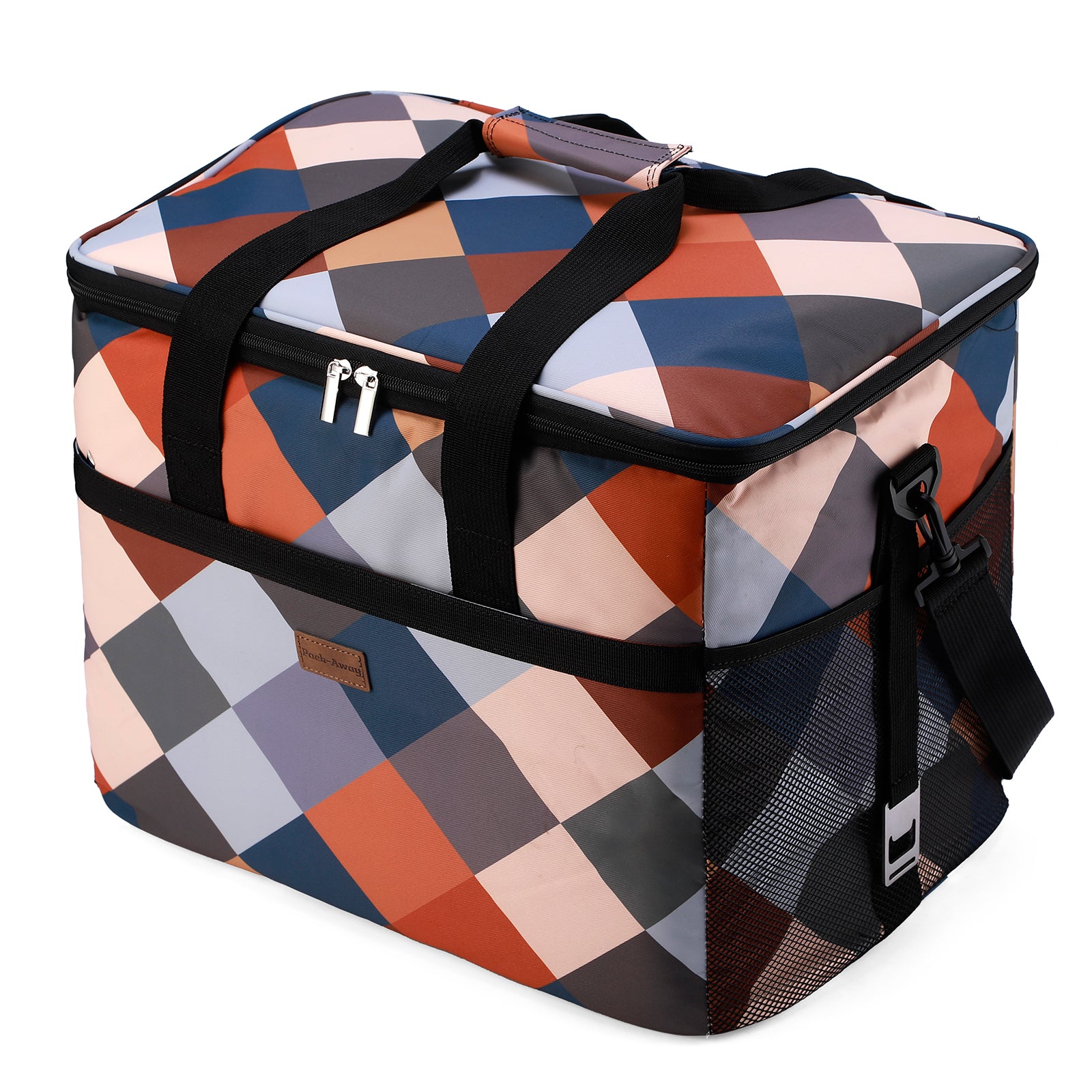 Cooler bag 40L block - lunch bag - foldable - 4-layer insulated - incl. 6 free cooling elements and carrying strap