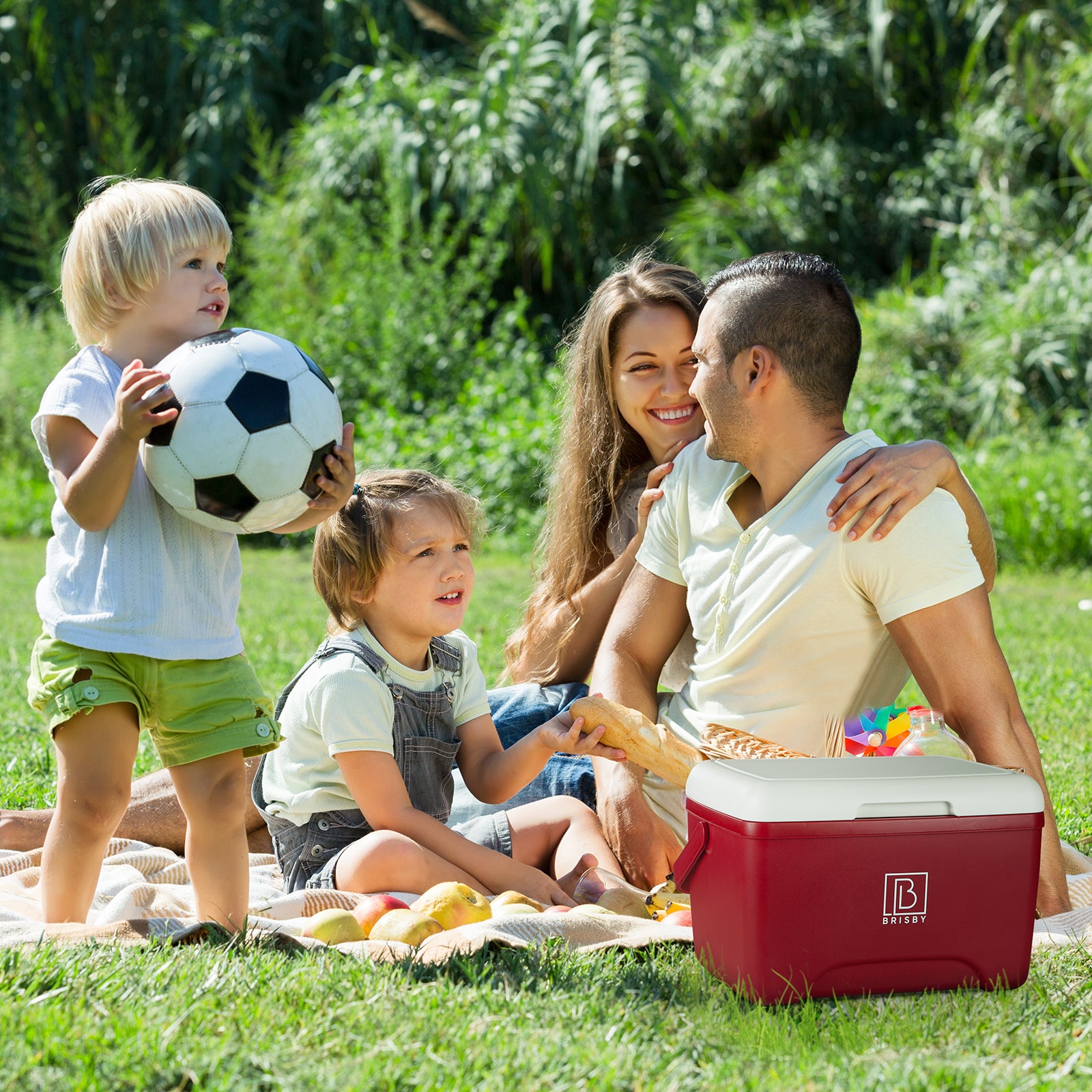 Koelbox 8L rood - 40 uur isolatie - 2 koelelementen - temperatuur veilige sluiting