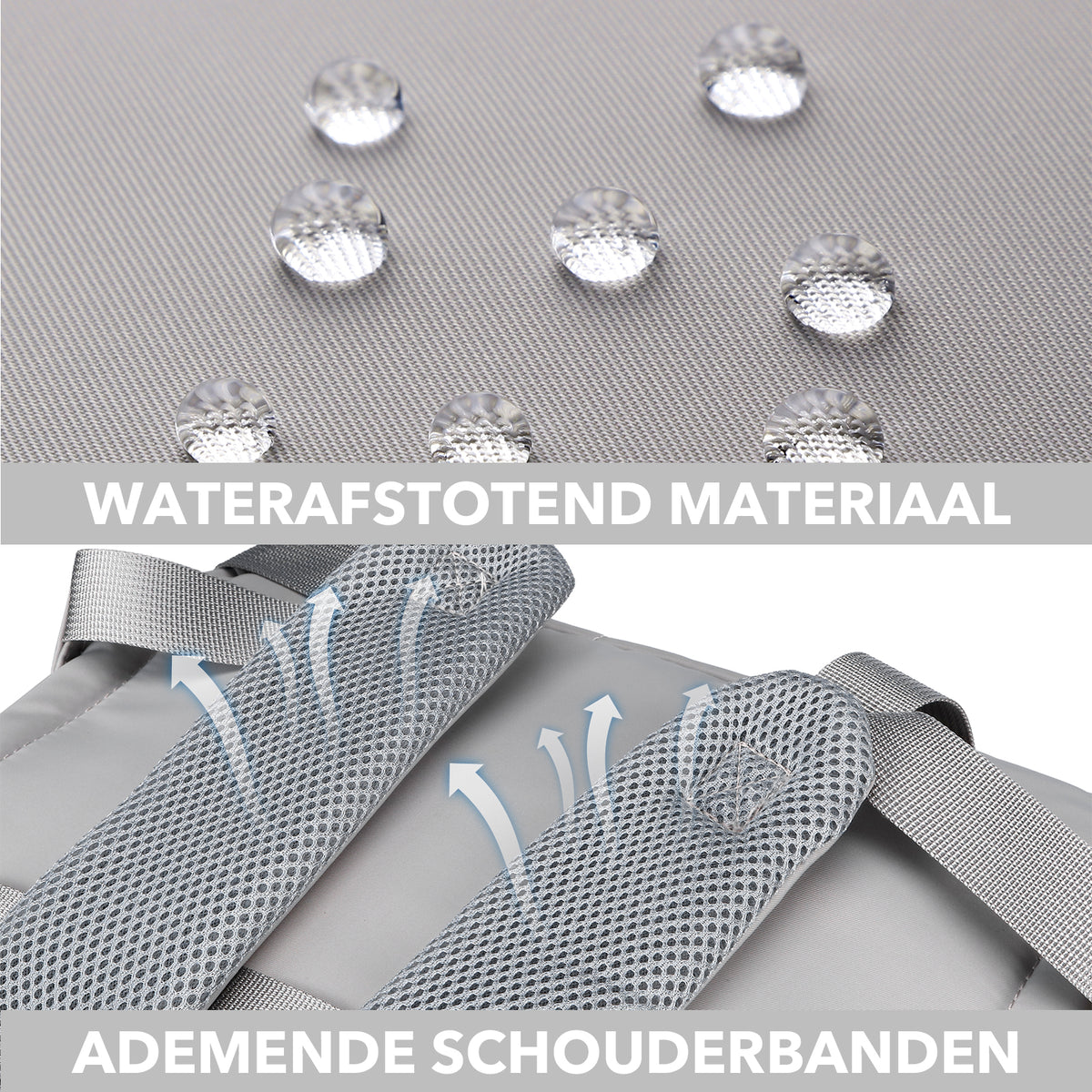 Brisby Premium Luiertas – Uitgebreide en Functionele Verzorgingstas – met buggymontage – Anti Diefstal Vakken - Reistrolley Sleeve - Inclusief verschoonmatje t.w.v.15,99 euro en speenhouder - Levenslange Garantie -Modern Grey