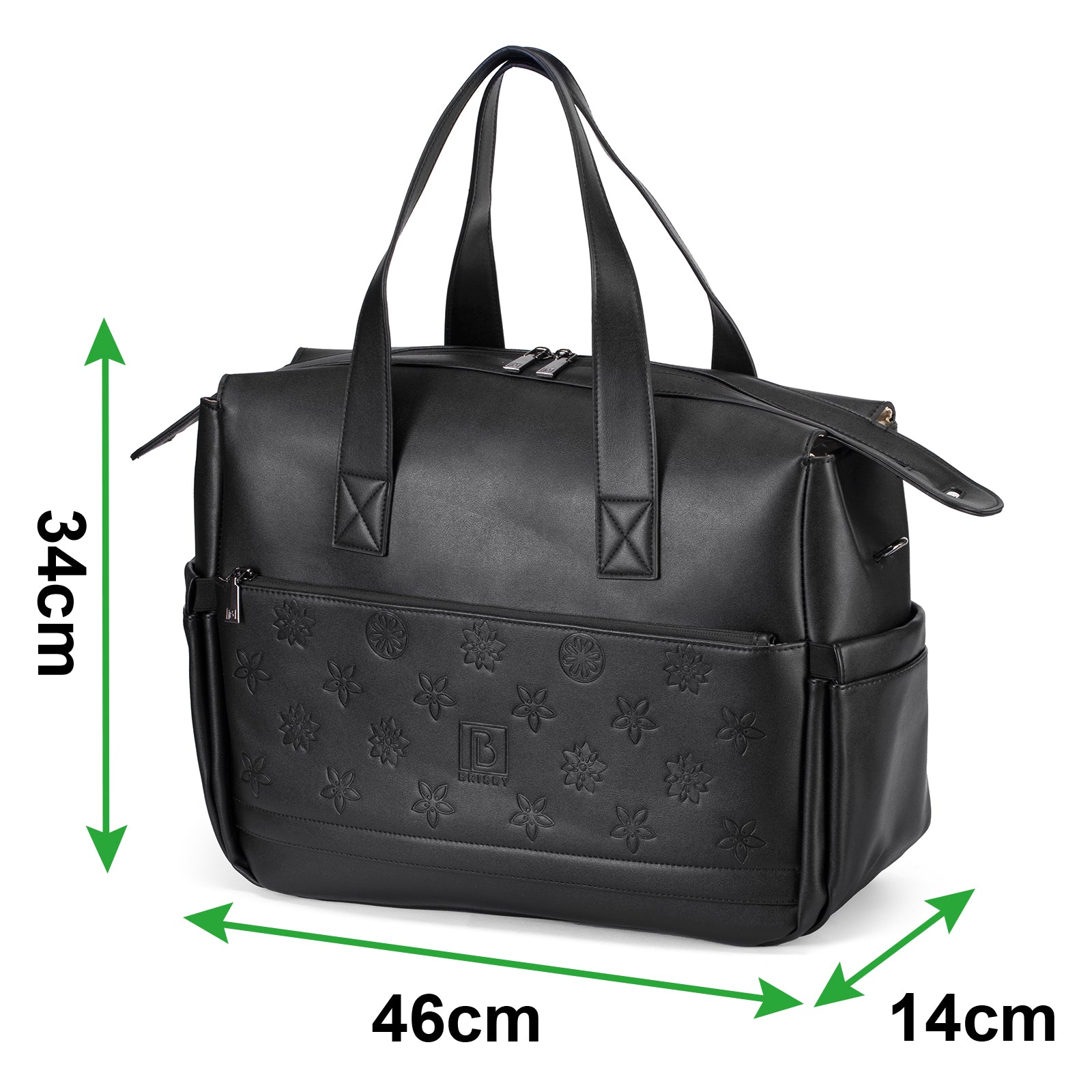 Venezia weekend bag black - shoulder bag - travel bag - hand luggage - wear-resistant - incl. hanging hooks - PU leather