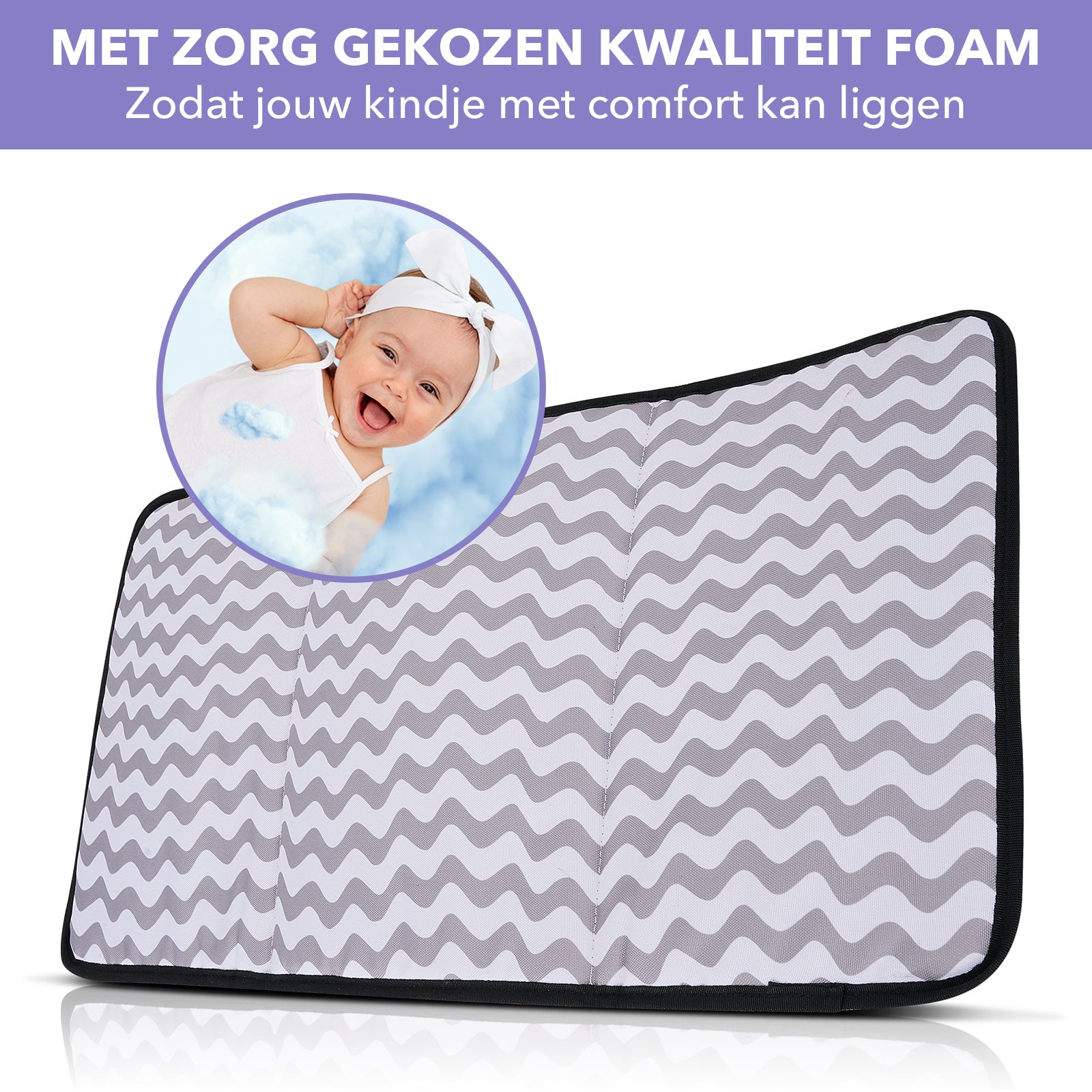 Stayopen luiertas purple flower - Verzorgingstas - stay-open frame - USB oplaadfunctie - incl. buggymontage en verschoonmat