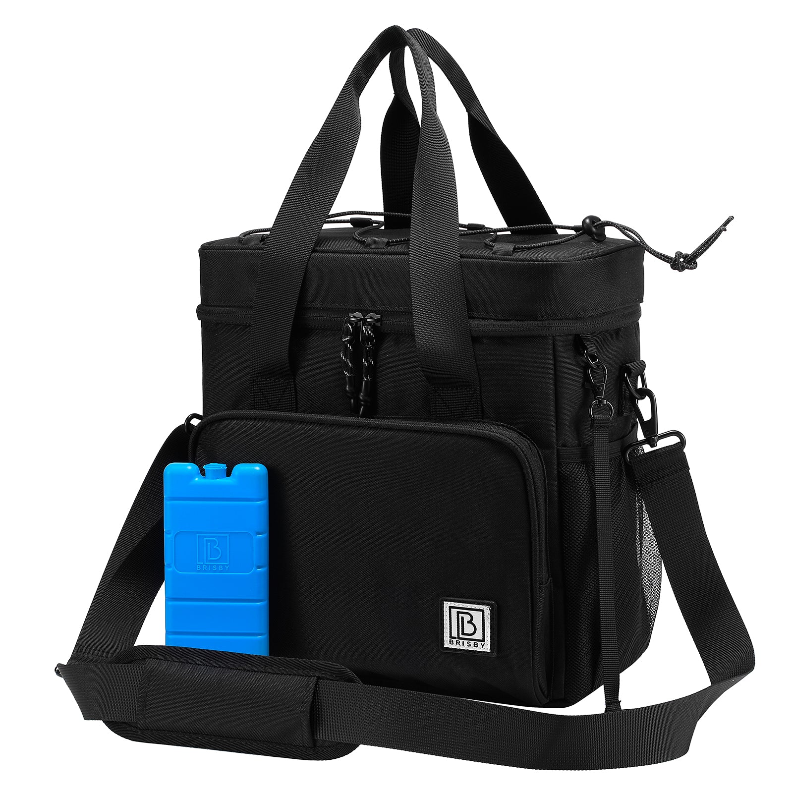 Brisby Koeltas 15L zwart - incl. 2 koelelementen, schouderband