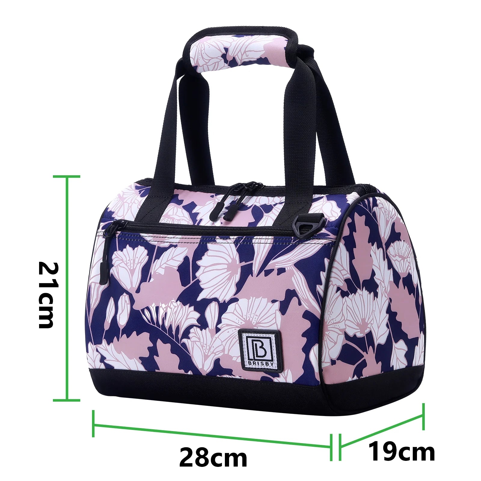Koeltas 10L sweet leaves - Lunchtas - 4-laags geïsoleerd - 2 gratis koelelementen - incl. schouderband