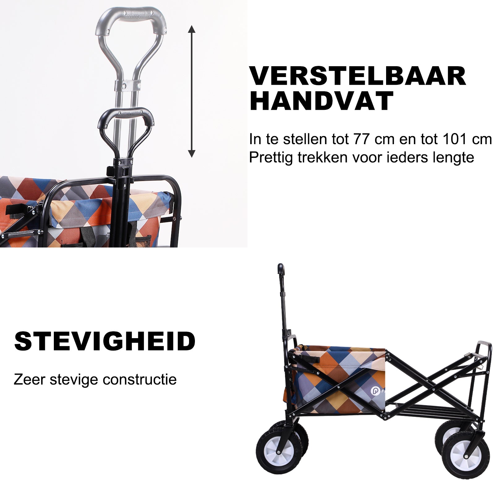 Packaway Bolderkar 70kg blok - opvouwbaar - wasbaar polyester