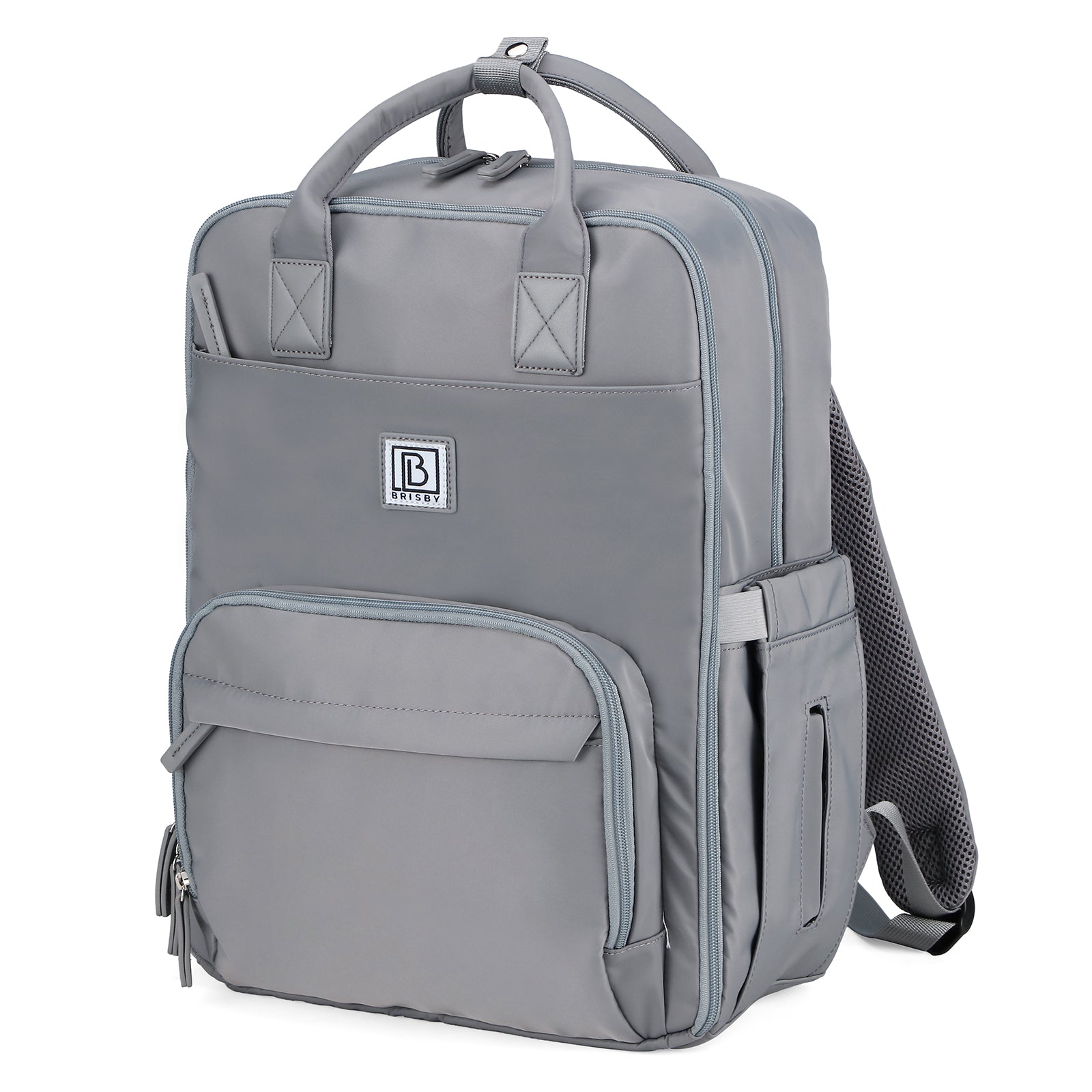 Brisby slijtvaste Luiertas – verzorgingstas – met buggymontage - Bluishgrey