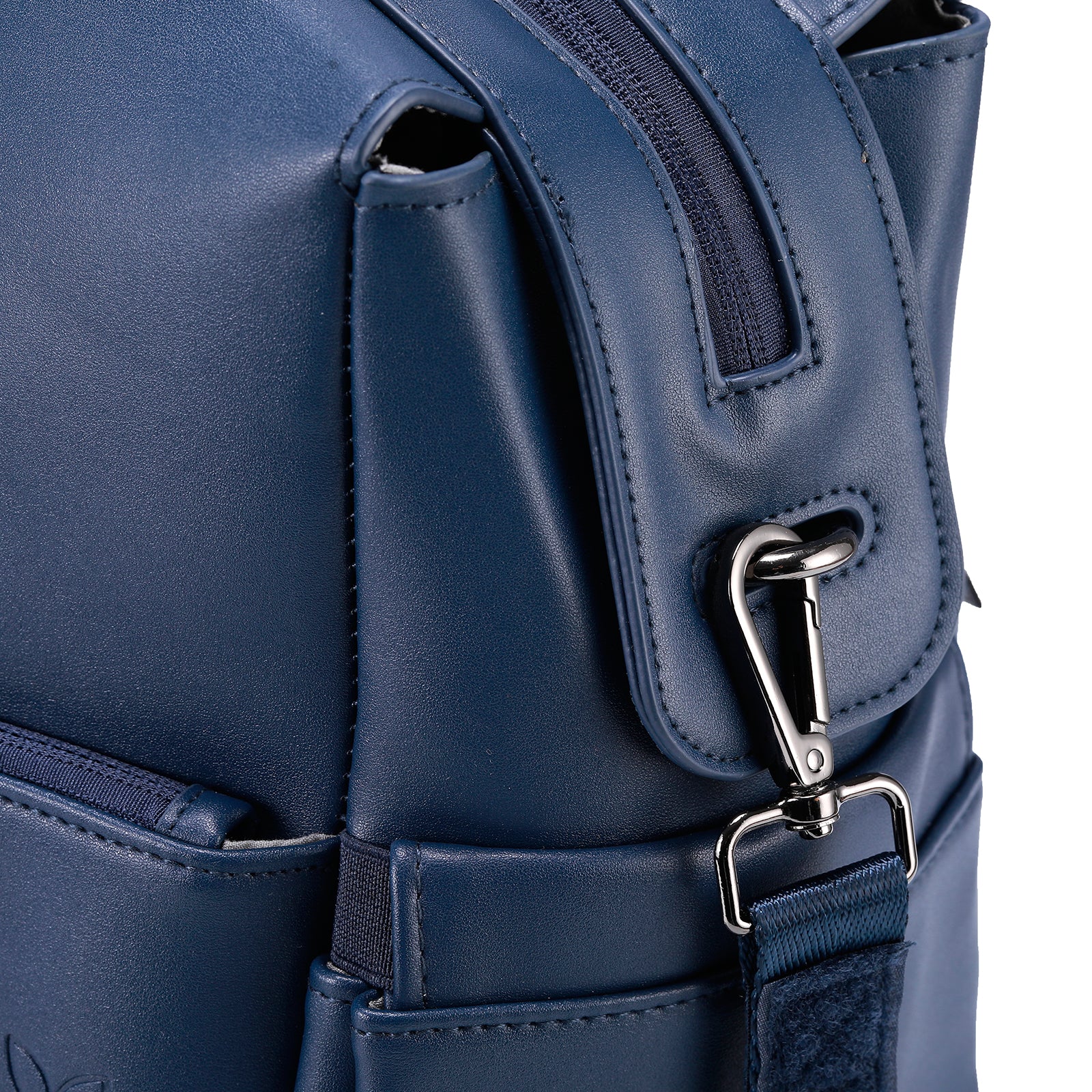 Venezia weekend bag blue - shoulder bag - travel bag - hand luggage - hard-wearing - incl. hanging hooks - PU leather