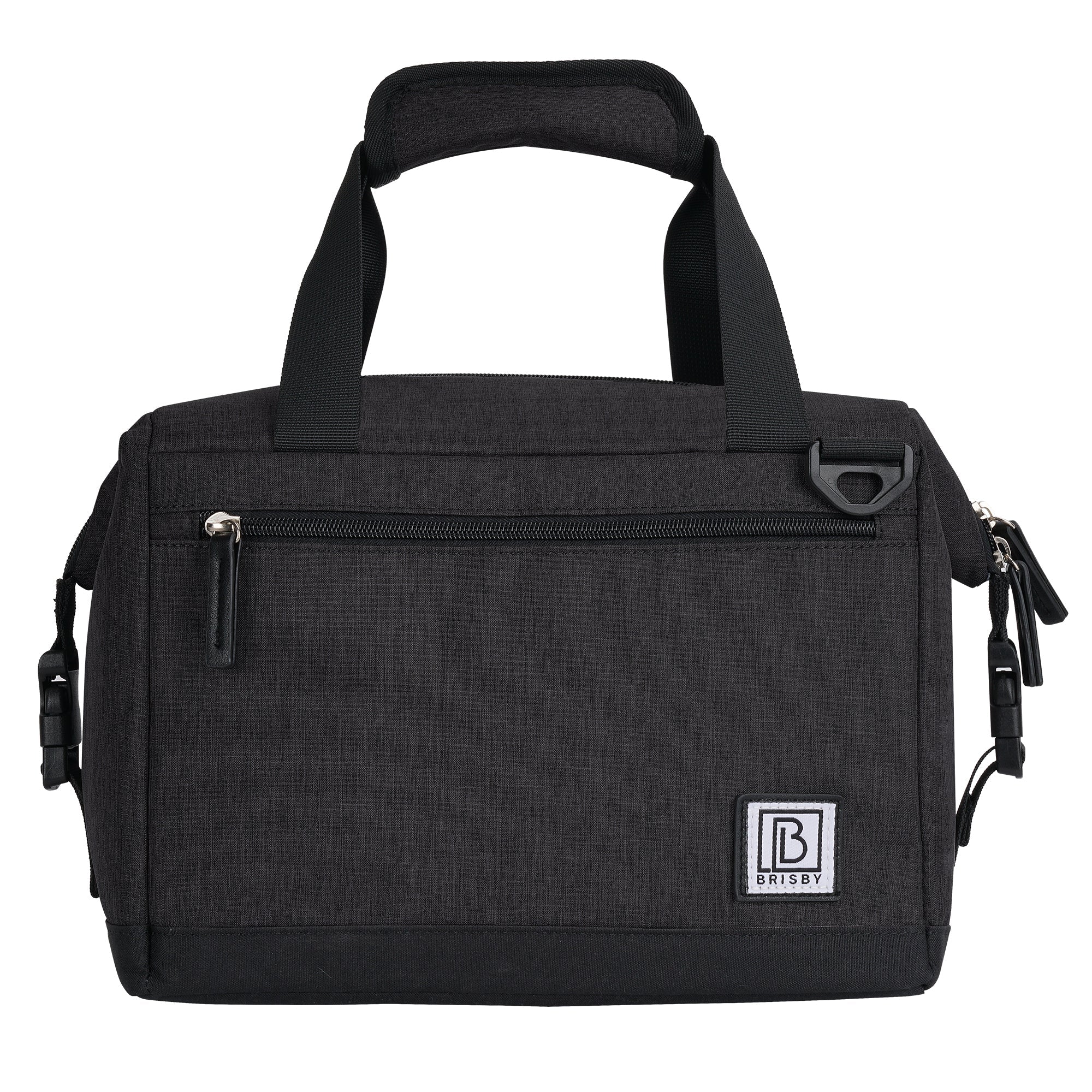 Cooler bag 12L black - Lunch bag - 4-layer insulated - extra space foldable - 2 free cooling elements - incl. shoulder strap