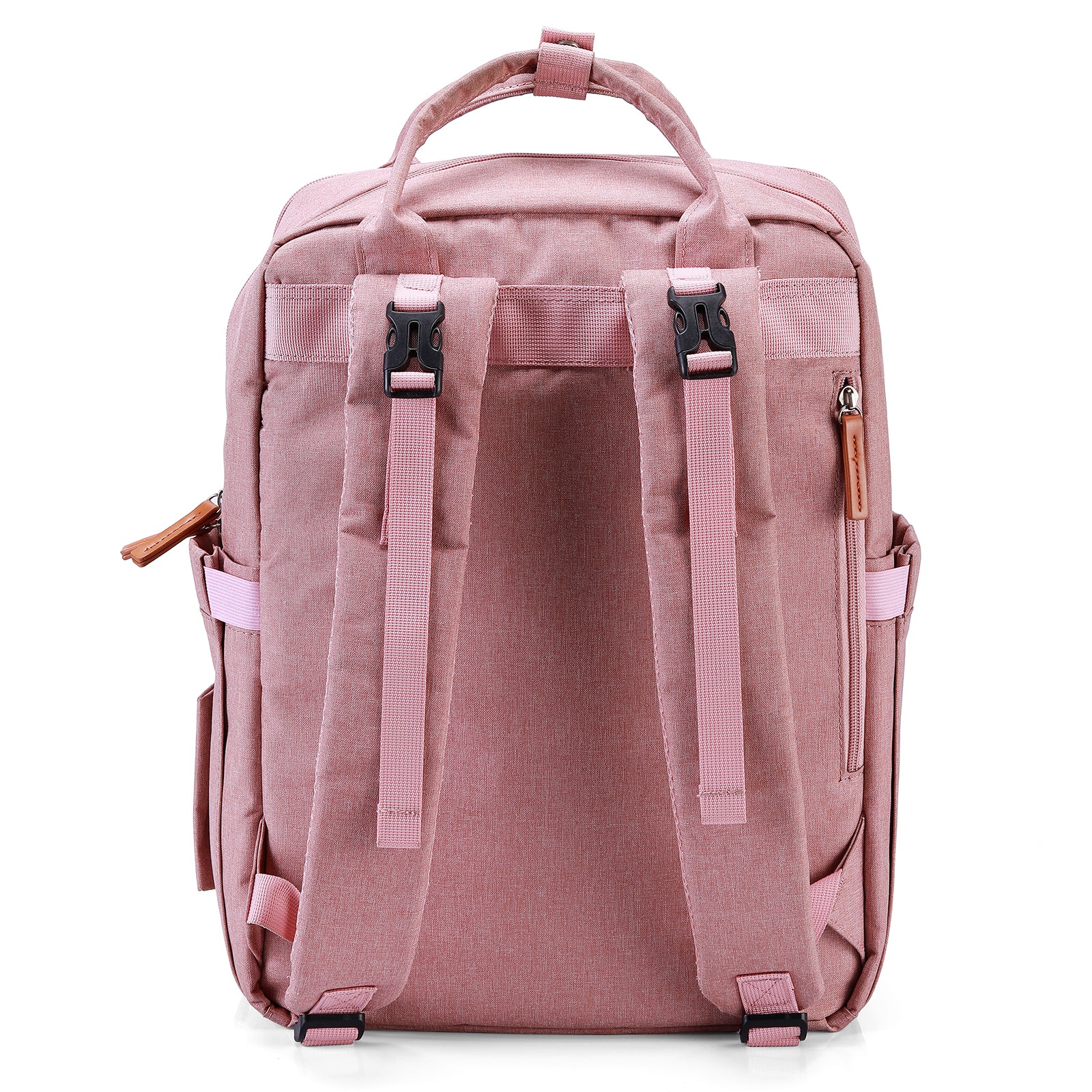 Brisby Rugzak voor Dames & Heren – Comfortabele, Waterafstotende Rugtas met Laptopvak, perfect als Schooltas, Werktas & voor op Reis. Geschikt als handbagage. Levenslange Garantie! - Roze