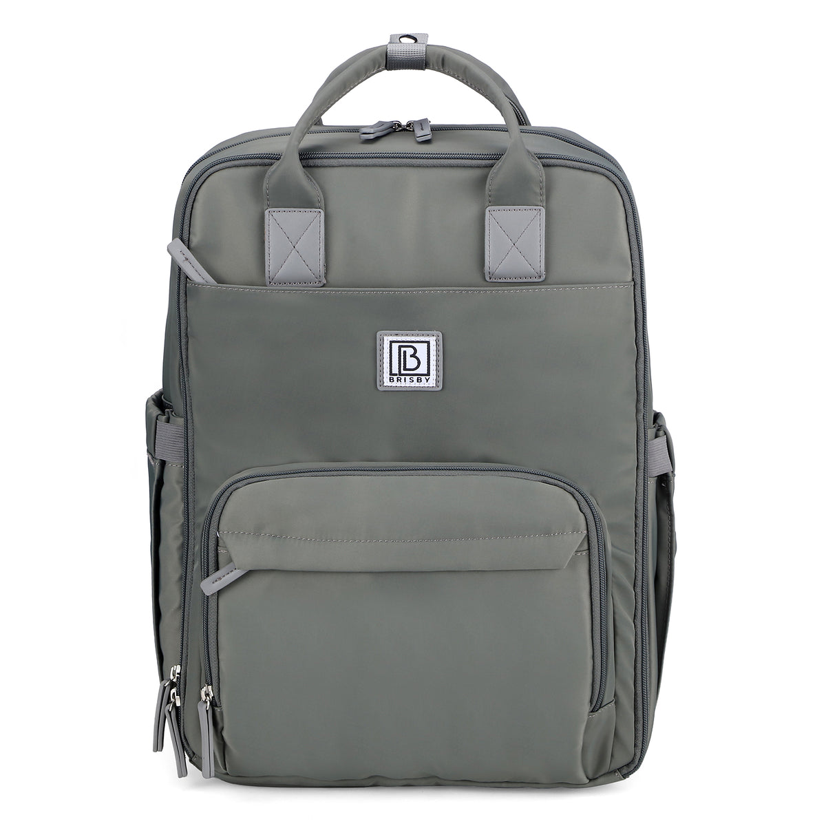 Brisby slijtvaste Luiertas – verzorgingstas – met buggymontage - Mist Green