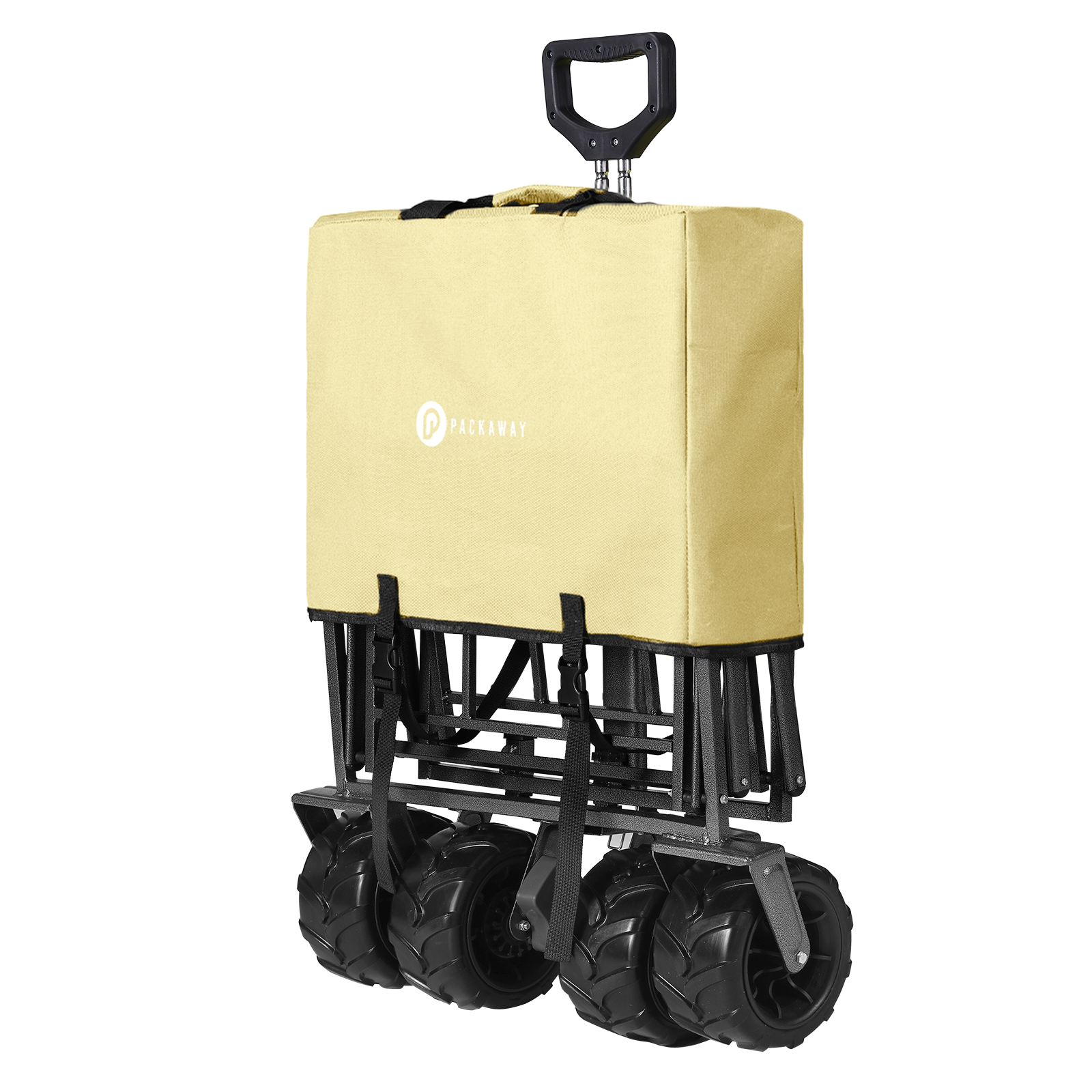 Packaway Bolderkar XL 80kg taupe - opvouwbaar - heavy duty - wasbaar