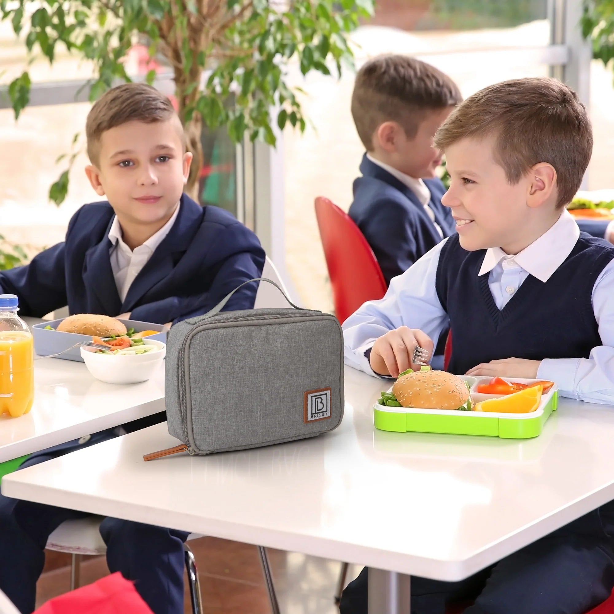 Cooler bag 1.5L grey - 4-layer insulated - free cooling element