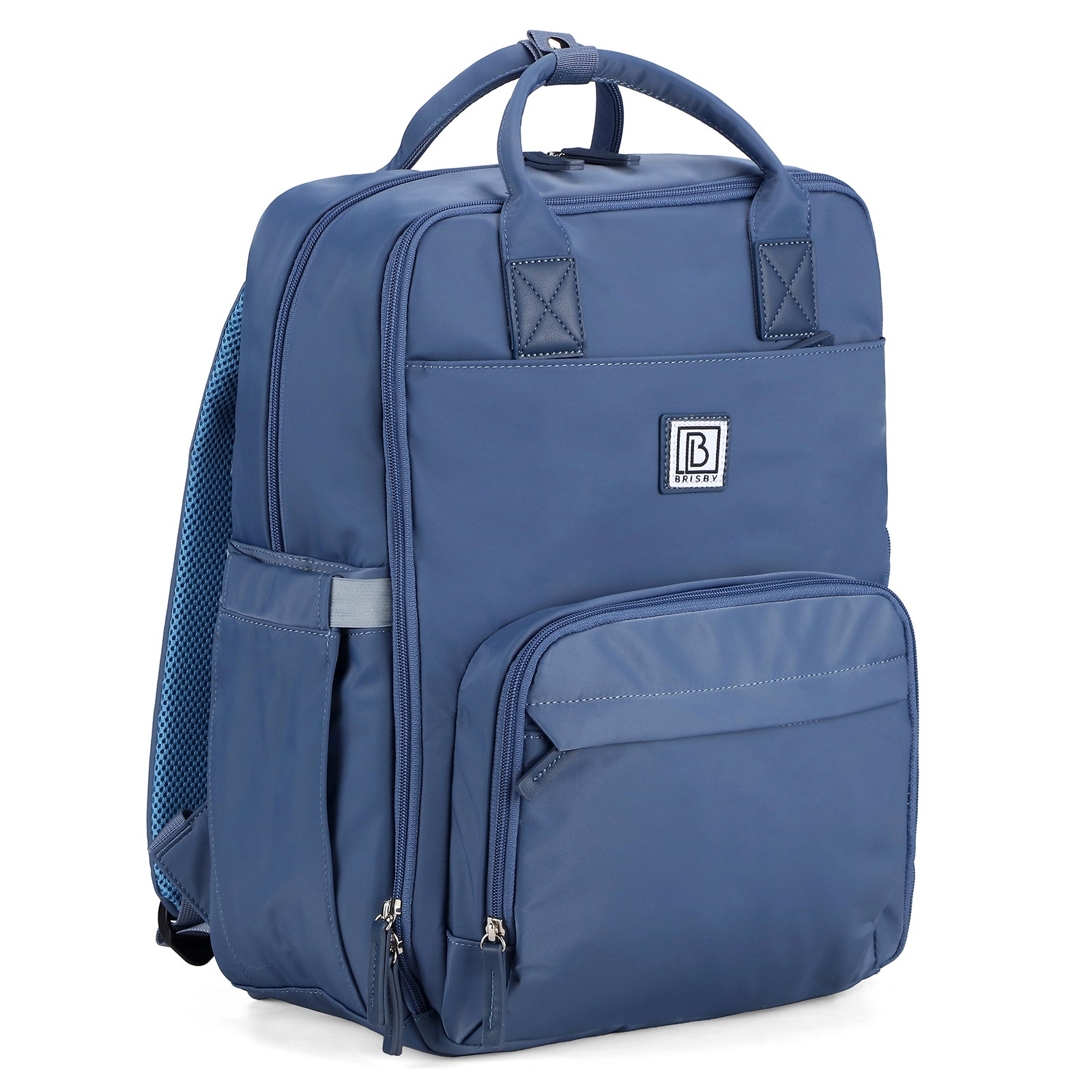 Brisby Slijtvaste Luiertas – Verzorgingstas – met Buggymontage - Nordic Blue