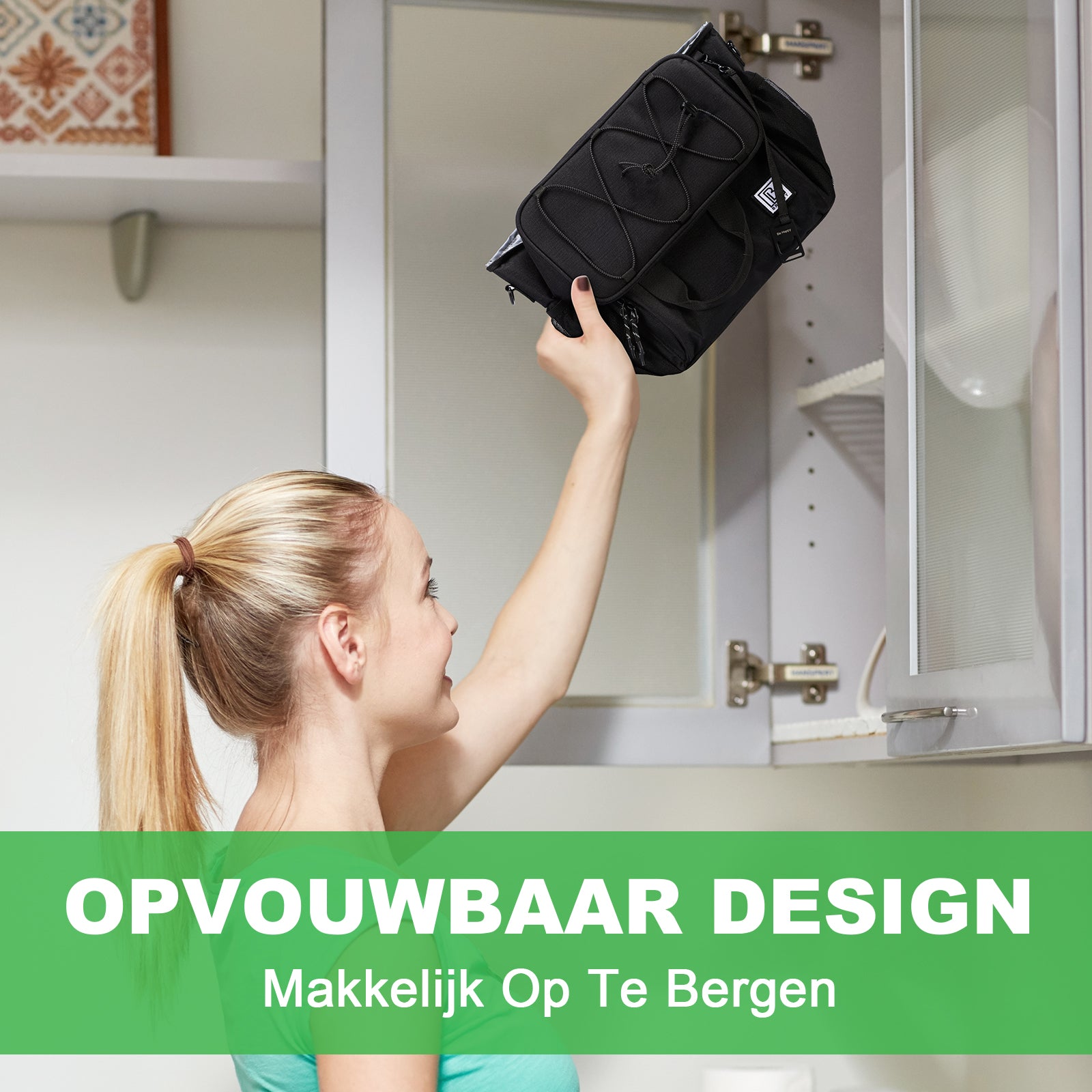 Brisby Koeltas 15L zwart - incl. 2 koelelementen, schouderband