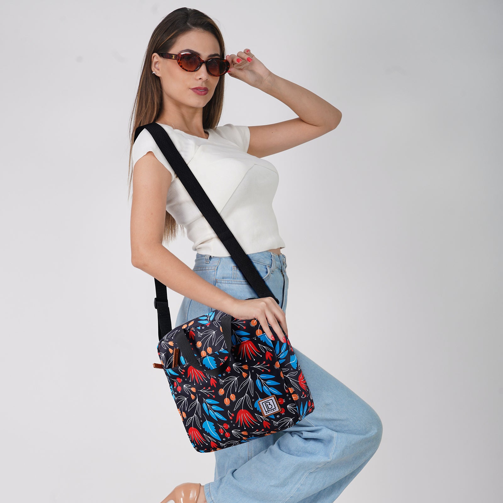 Cooler bag 7L night flower - Lunch bag - 4-layer insulated - 2 free cooling elements - incl. shoulder strap