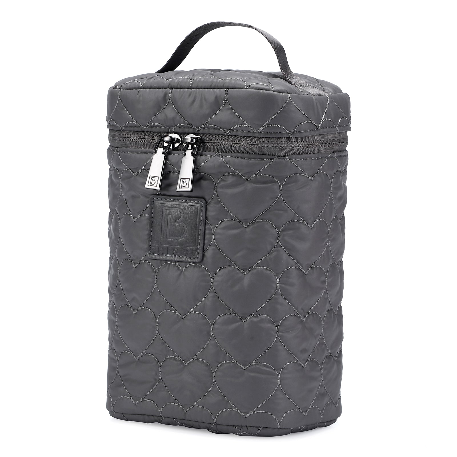 Florence diaper bag 17L grey - shoulder bag, changing bag - hard-wearing - incl. cool bag, changing mat and pram hooks - nylon