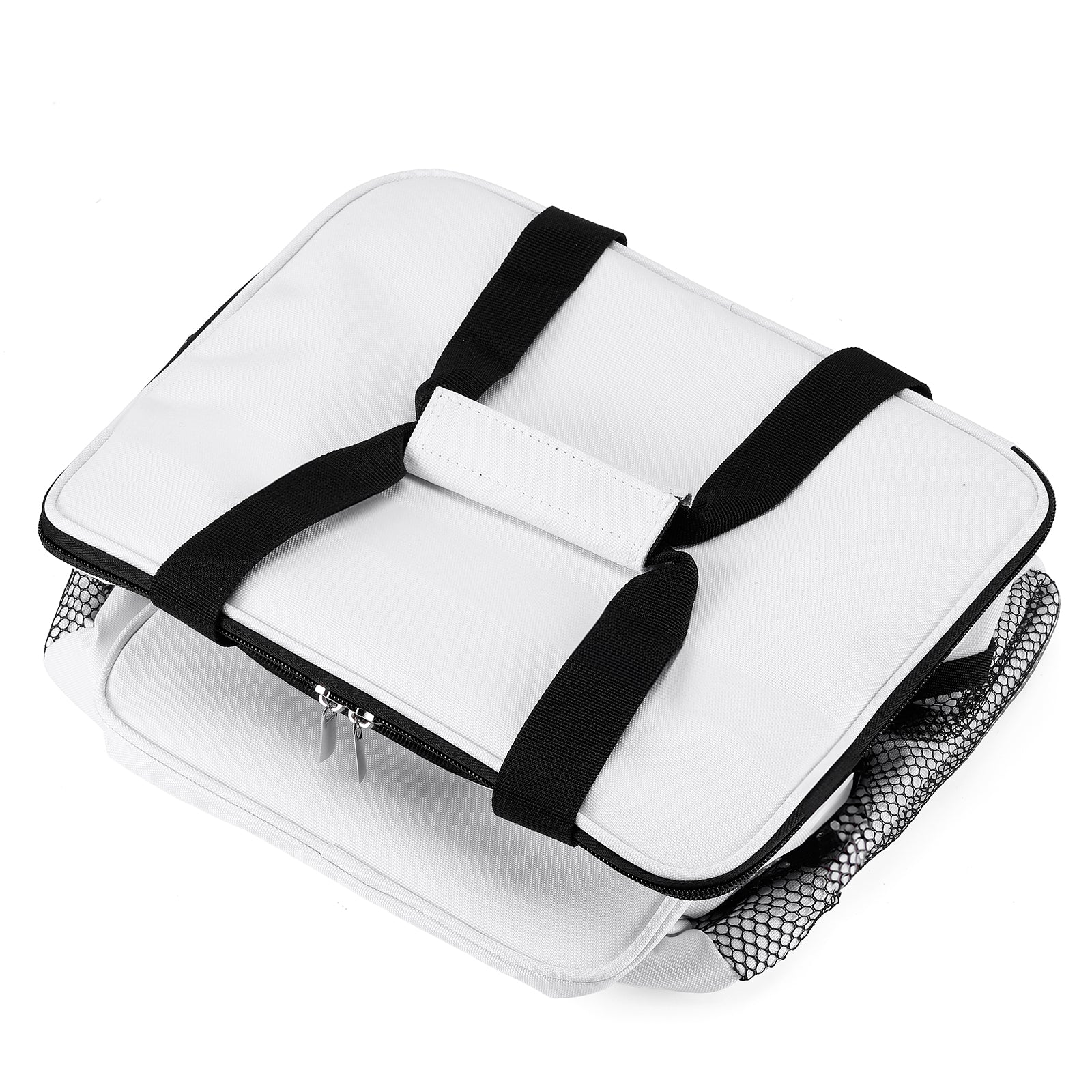 Koeltas 15L koeltas wit - lunchtas - 4-laags geïsoleerd - opvouwbaar - incl. 2 gratis koelelementen en draagband