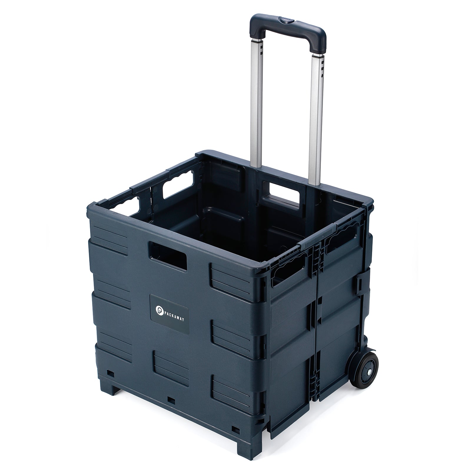 Packaway Boodschappentrolley krat XL 50L blauw - incl. deksel