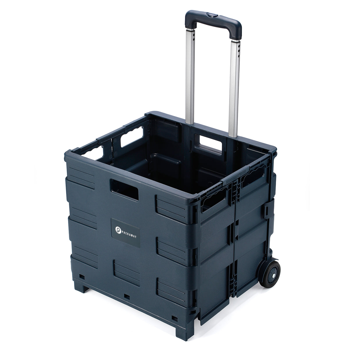 Packaway Boodschappentrolley krat XL 50L blauw - incl. deksel