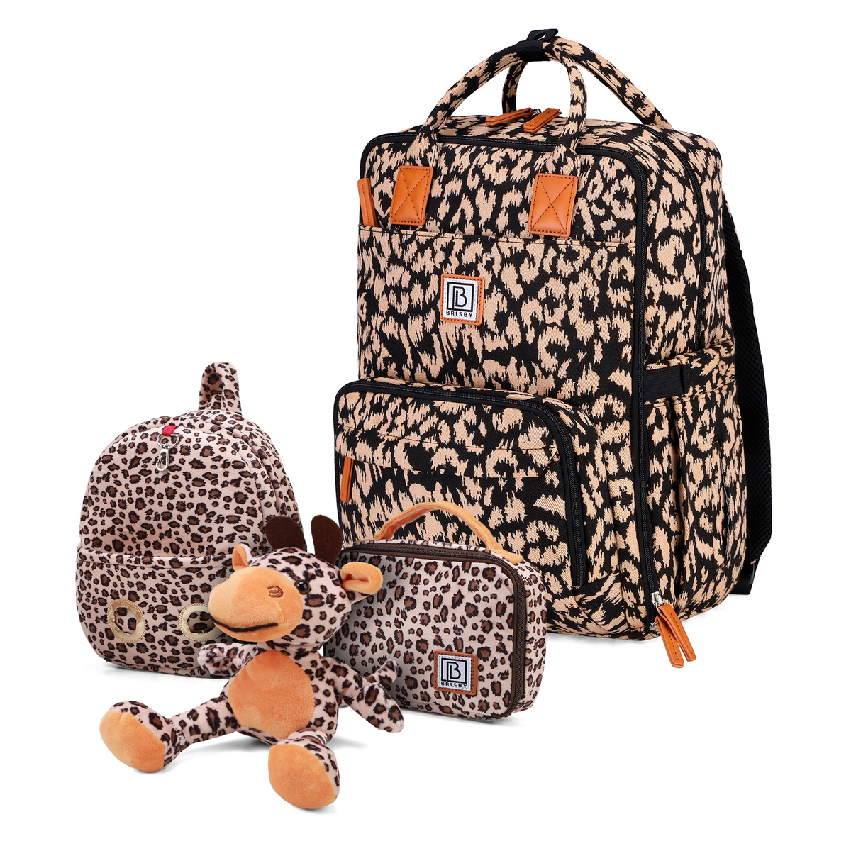 Brisby Luiertas Original - Leo - Kinderrugzak - 1.5L kinderlunchtas Giraffe
