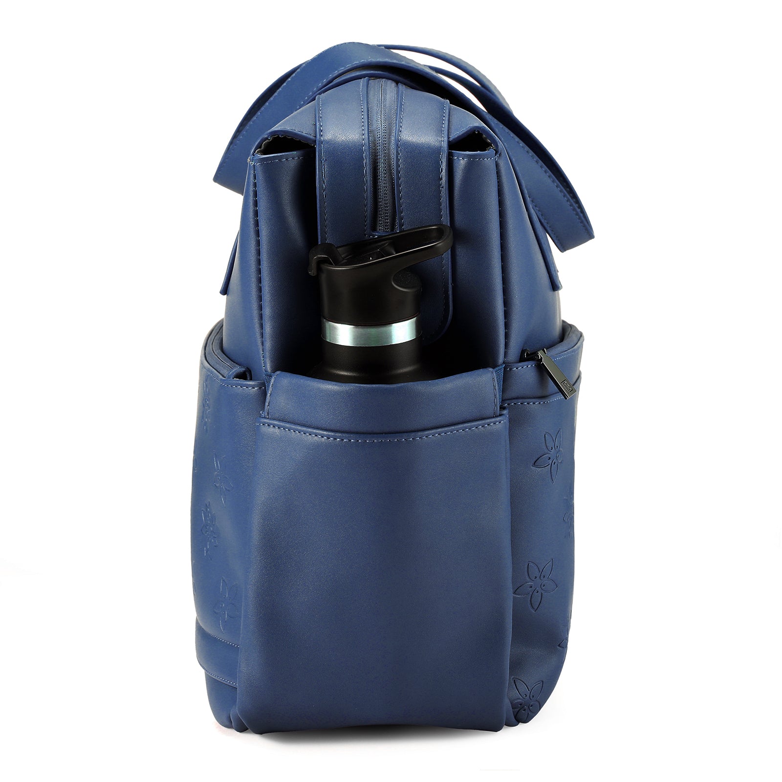 Venezia weekend bag blue - shoulder bag - travel bag - hand luggage - hard-wearing - incl. hanging hooks - PU leather